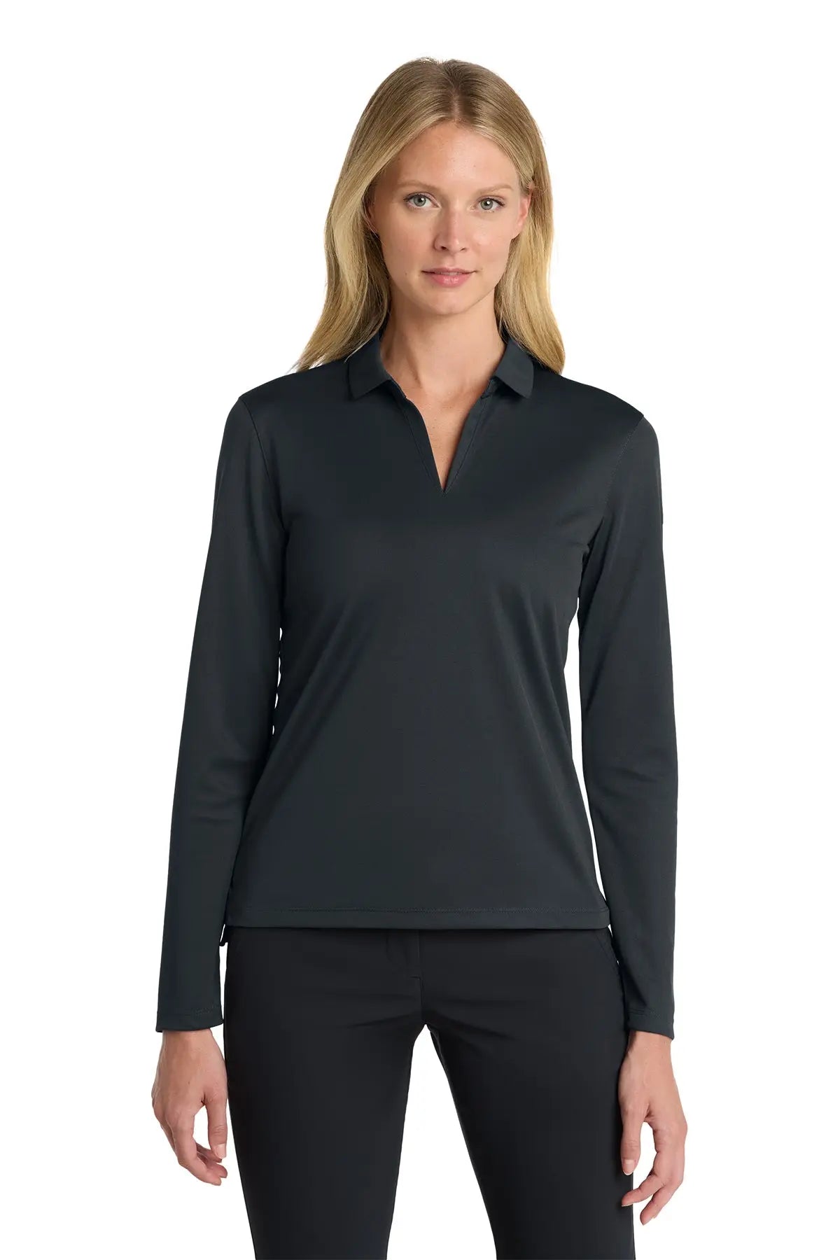 Nike Women's Dri-FIT Micro Pique 2.0 Long Sleeve Polo #NKDC2105Game Over Merch