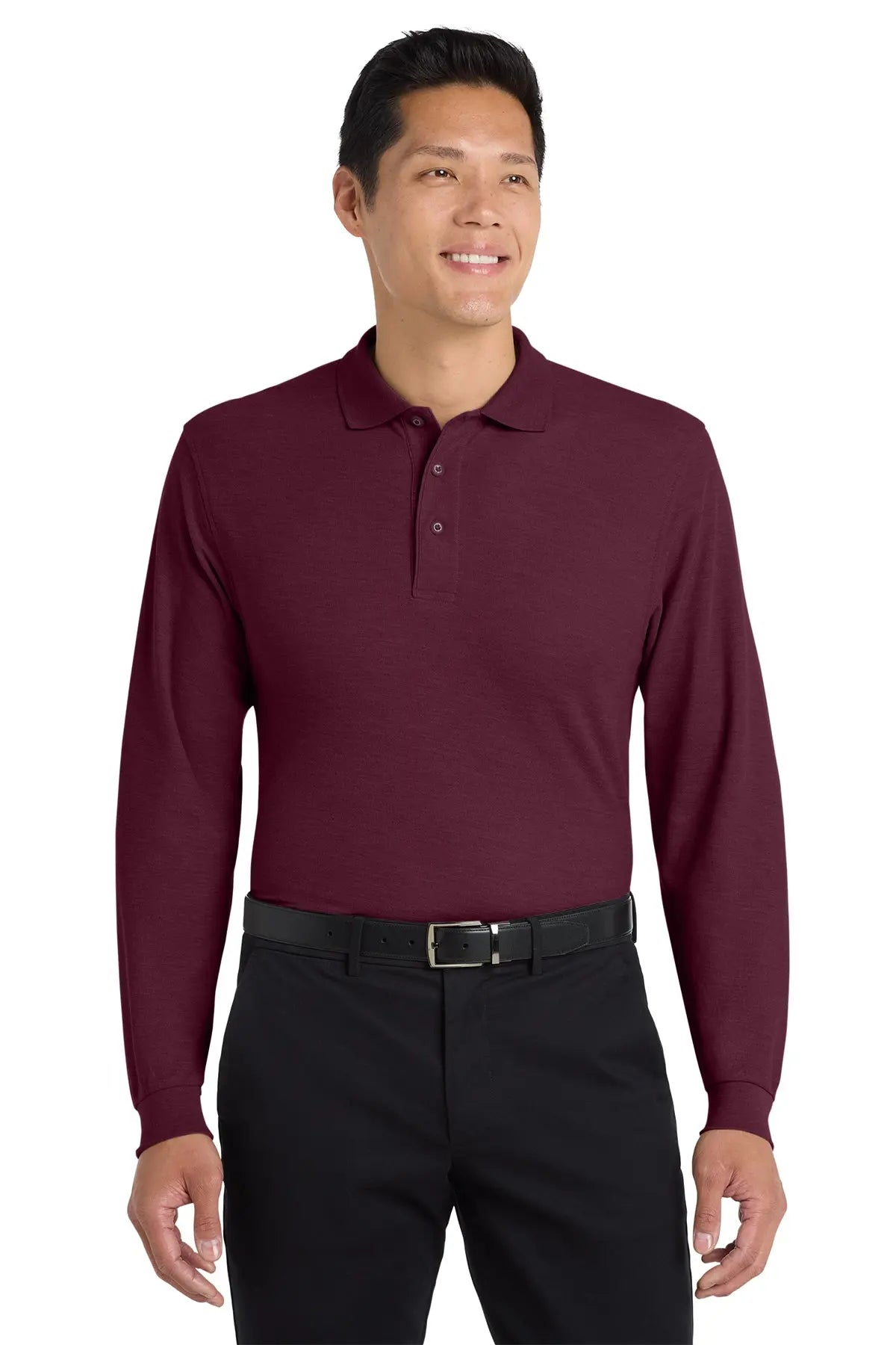 Port Authority® Silk Touch™ Long Sleeve Polo #K500LSGame Over Merch