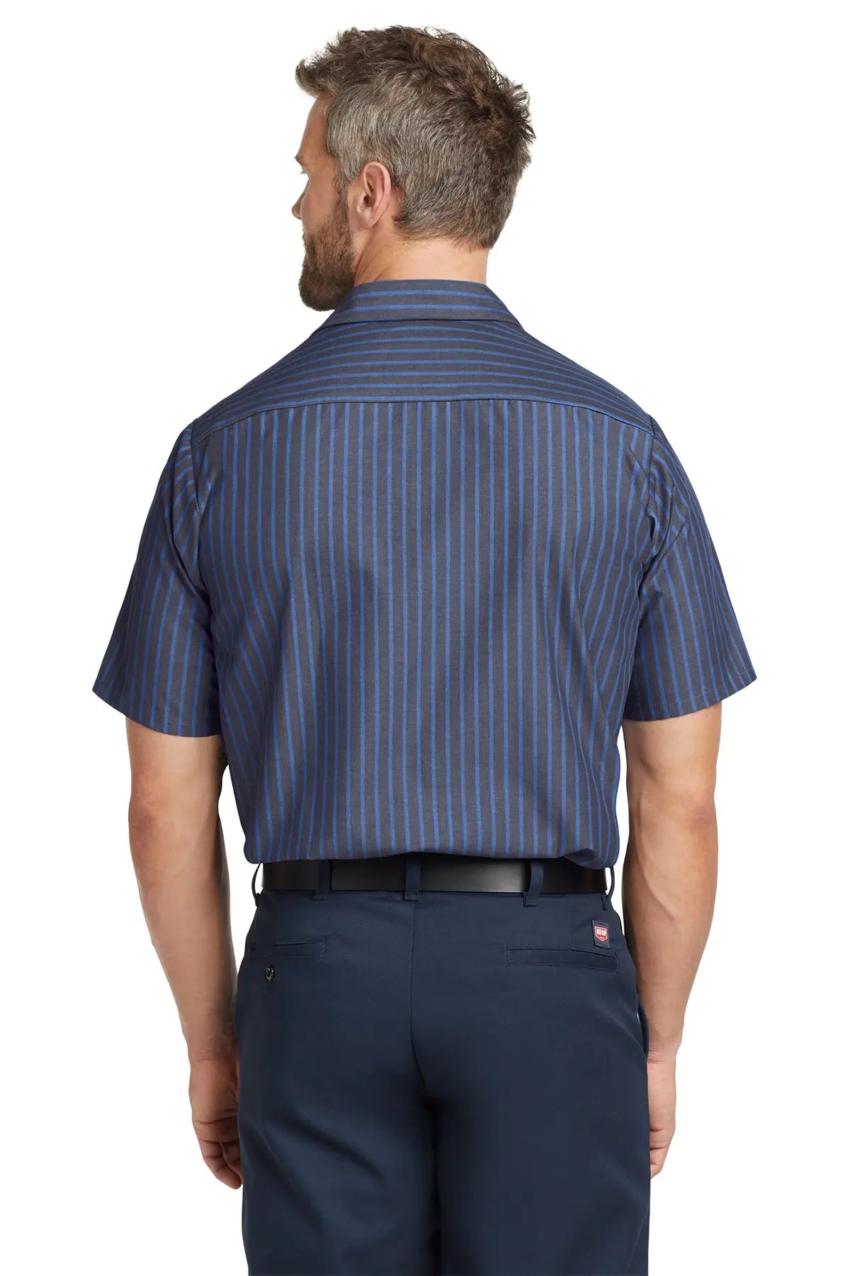 Red Kap® Short Sleeve Striped Industrial Work Shirt #CS20