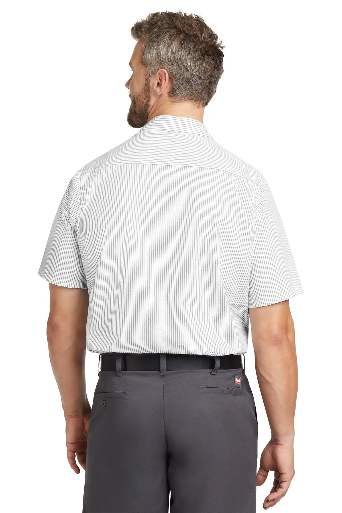 Red Kap® Short Sleeve Striped Industrial Work Shirt #CS20