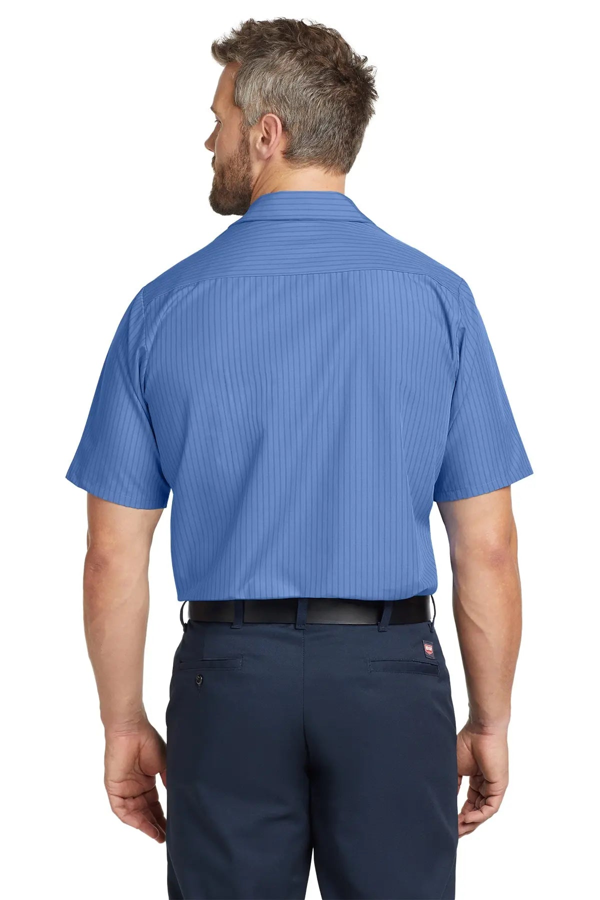 Red Kap® Short Sleeve Striped Industrial Work Shirt #CS20