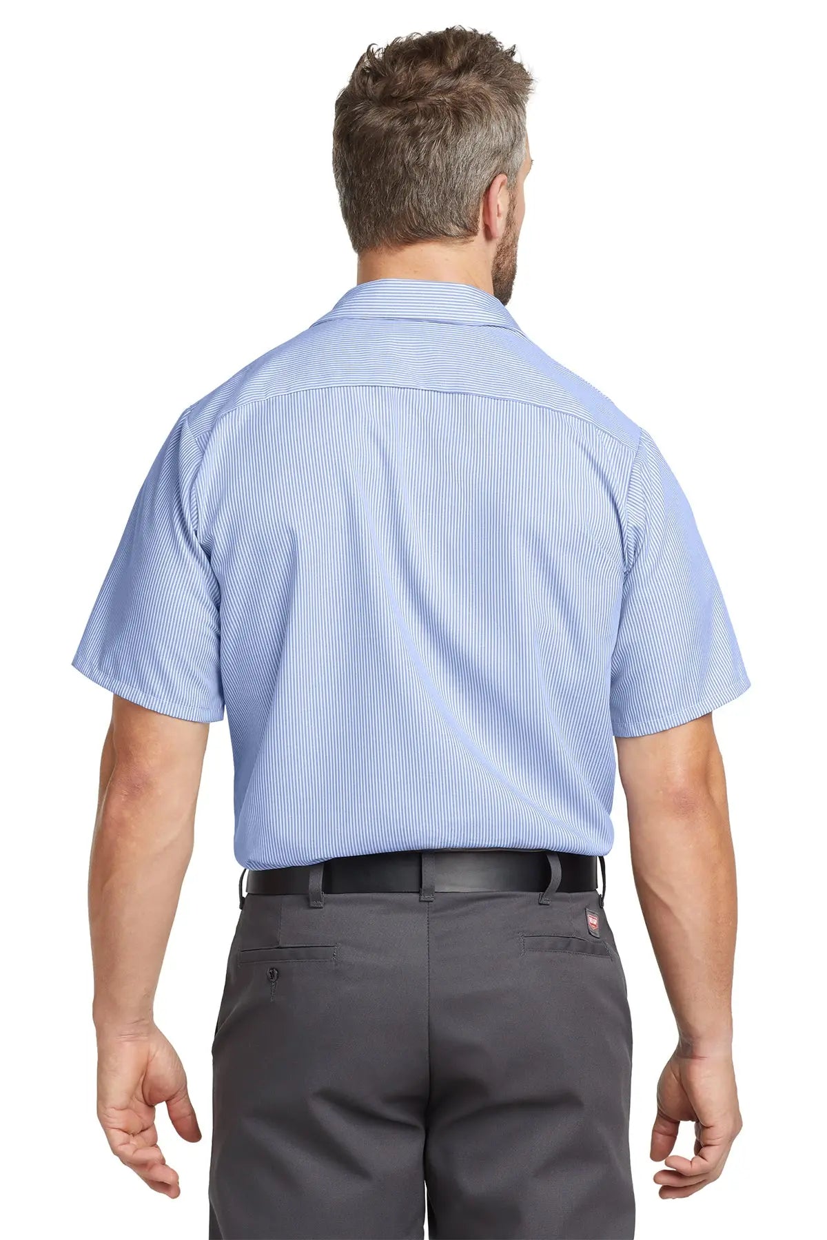 Red Kap® Short Sleeve Striped Industrial Work Shirt #CS20