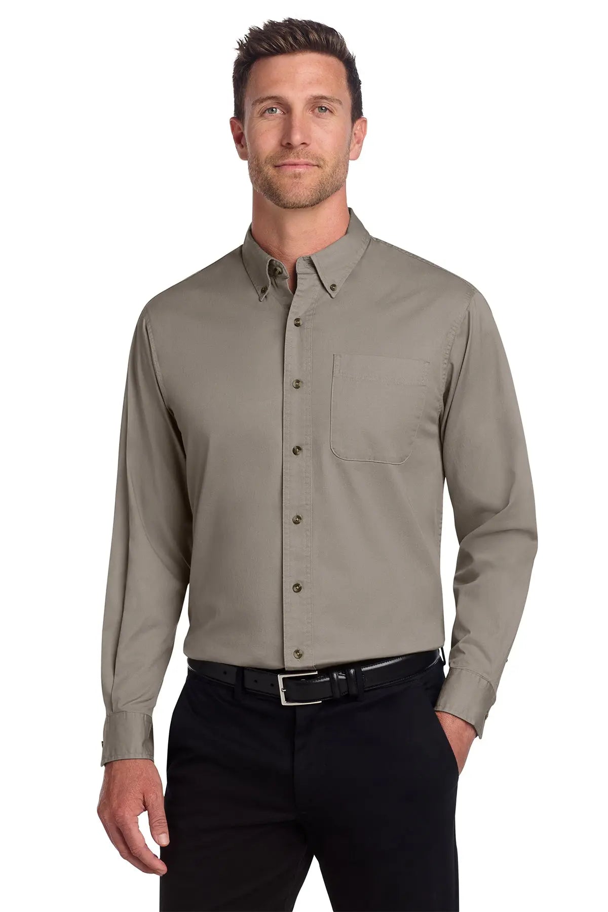 Port Authority® Tall Long Sleeve Twill Shirt #TLS600T