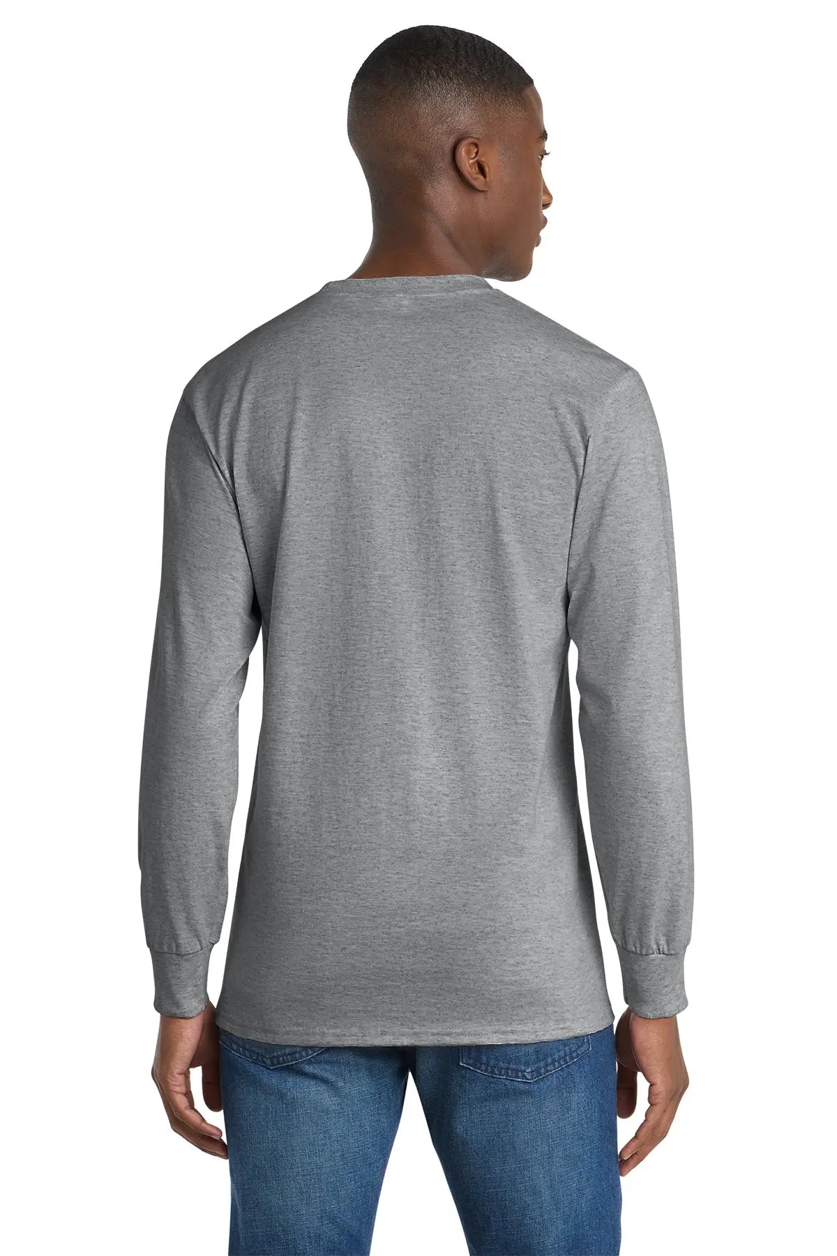 Port & Co™ Long Sleeve Essential Pocket Tee #PC61LSP Game Over Merch