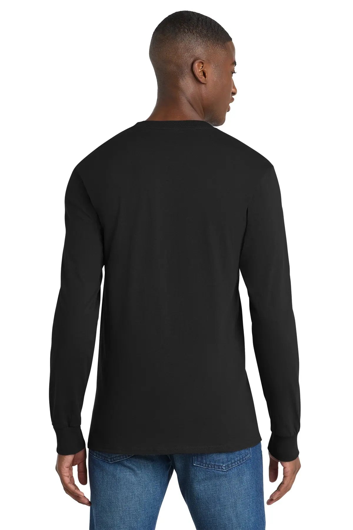 Port & Co™ Long Sleeve Essential Pocket Tee #PC61LSP Game Over Merch