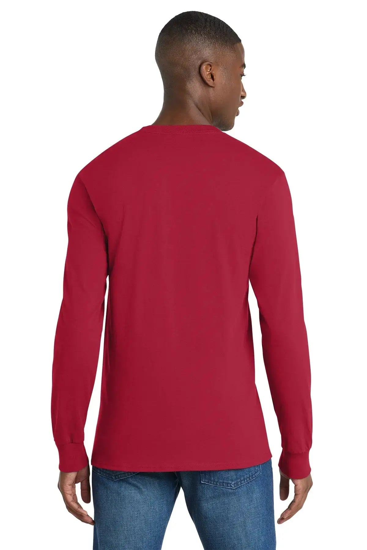 Port & Co™ Long Sleeve Essential Pocket Tee #PC61LSP Game Over Merch
