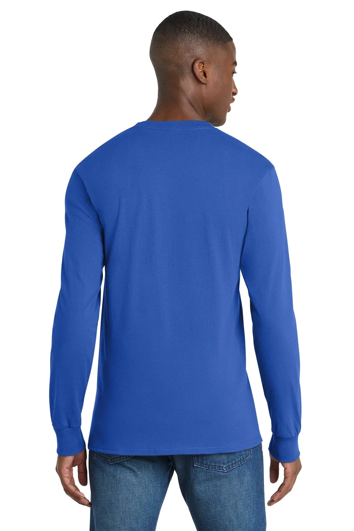 Port & Co™ Long Sleeve Essential Pocket Tee #PC61LSP Game Over Merch