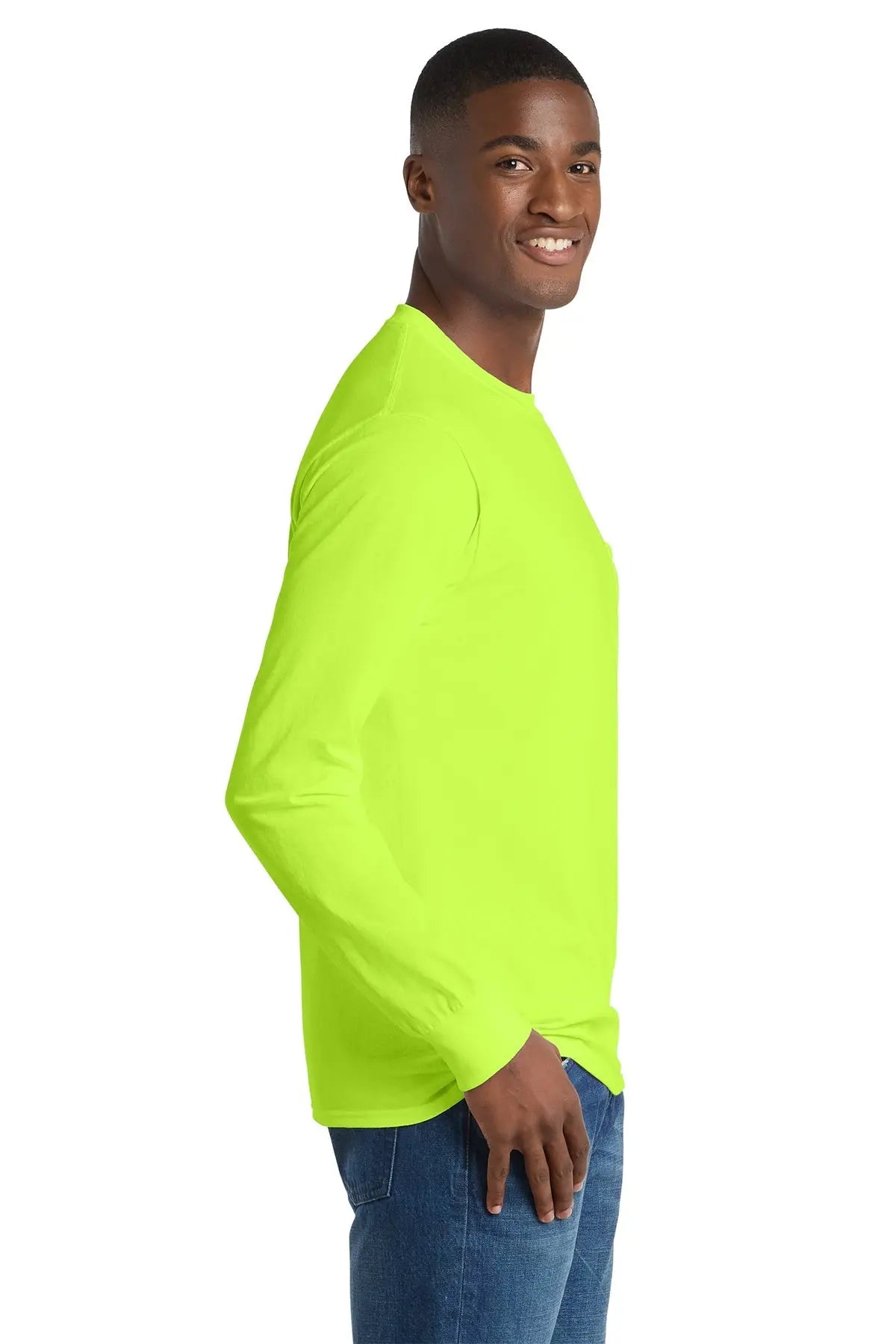 Port & Co™ Long Sleeve Essential Pocket Tee #PC61LSP Game Over Merch