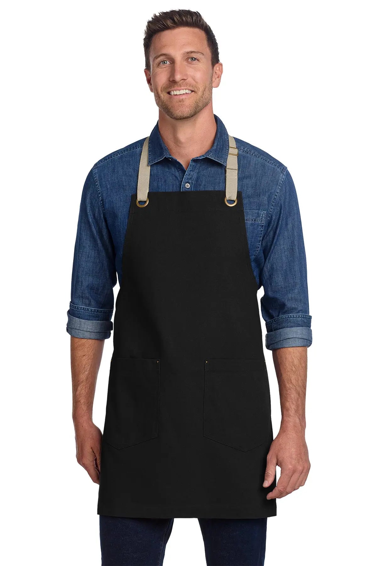 Port Authority® Canvas Full-Length Two-Pocket Apron #A815