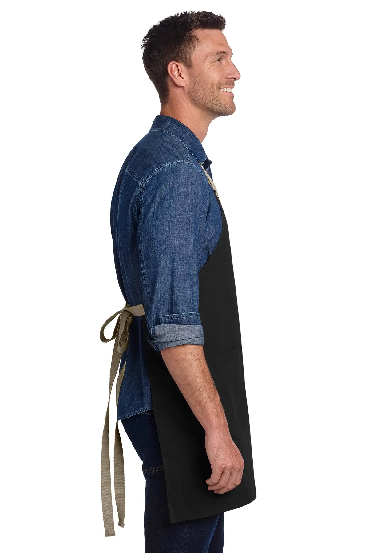 Port Authority® Canvas Full-Length Two-Pocket Apron #A815