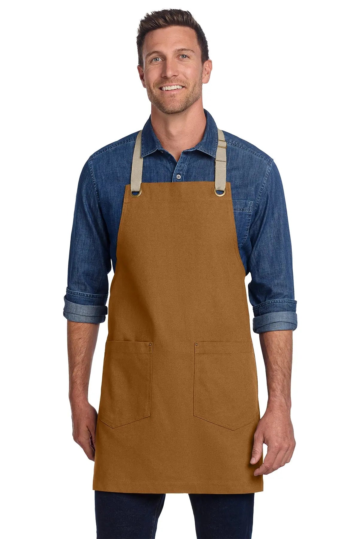 Port Authority® Canvas Full-Length Two-Pocket Apron #A815