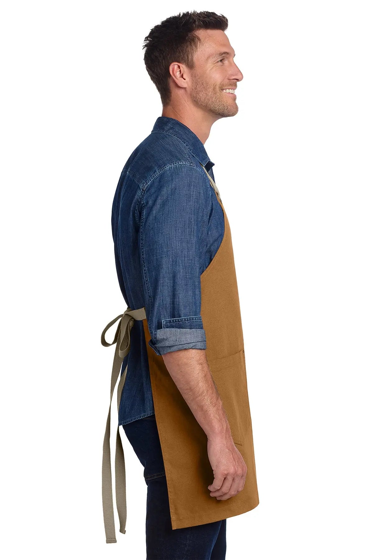 Port Authority® Canvas Full-Length Two-Pocket Apron #A815