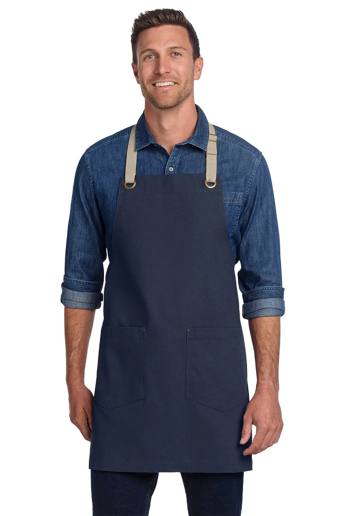 Port Authority® Canvas Full-Length Two-Pocket Apron #A815