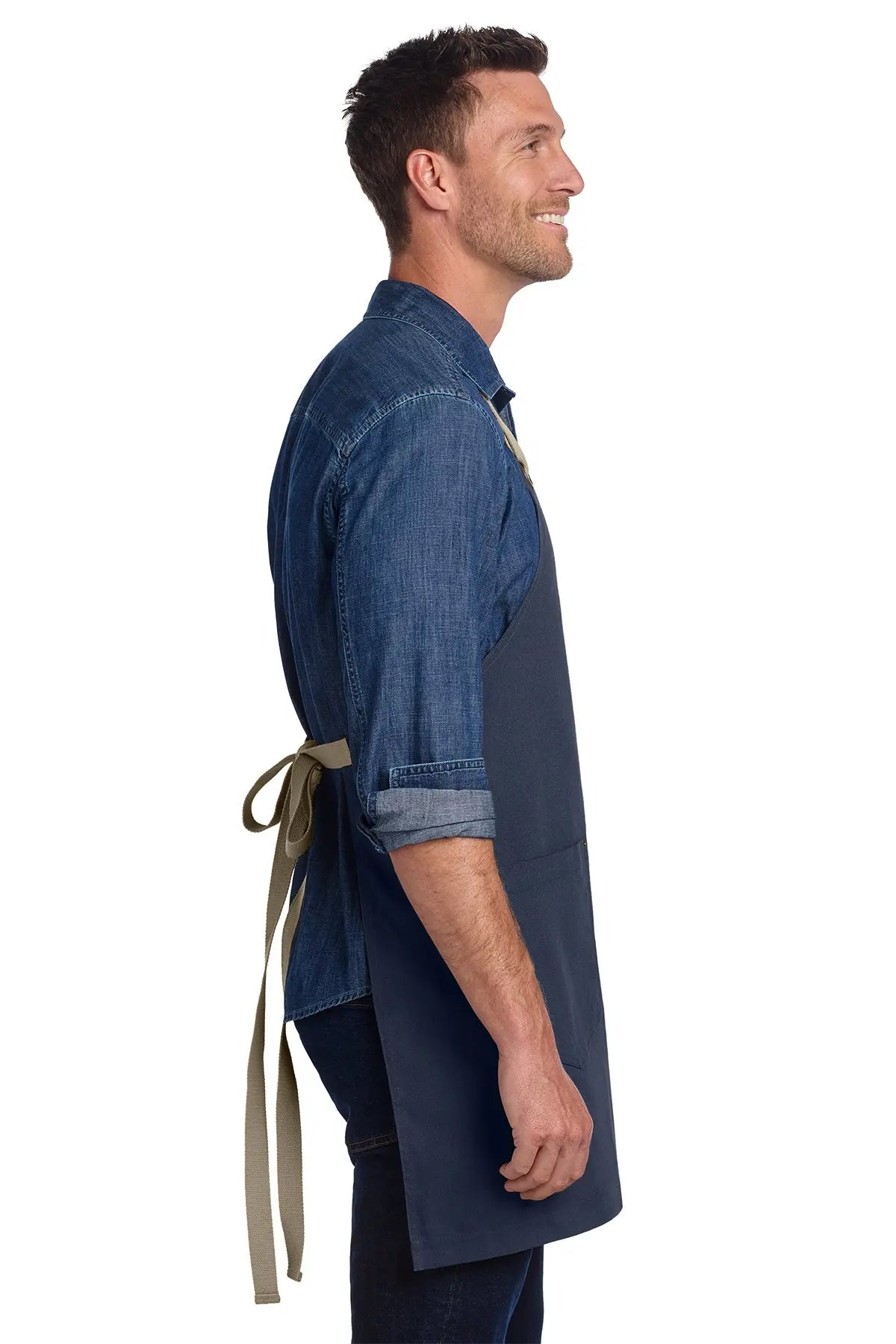 Port Authority® Canvas Full-Length Two-Pocket Apron #A815