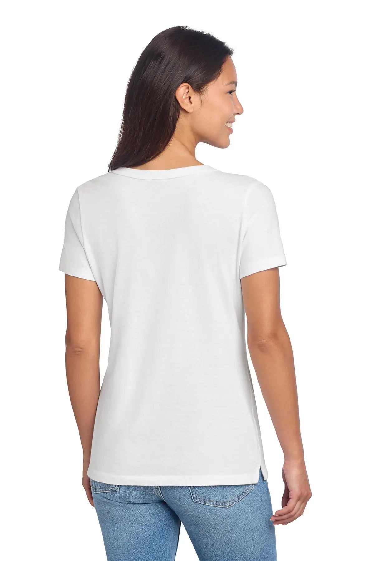 Port & Co™ Women's Beach Wash® Garment-Dyed V-Neck Tee #LPC099V