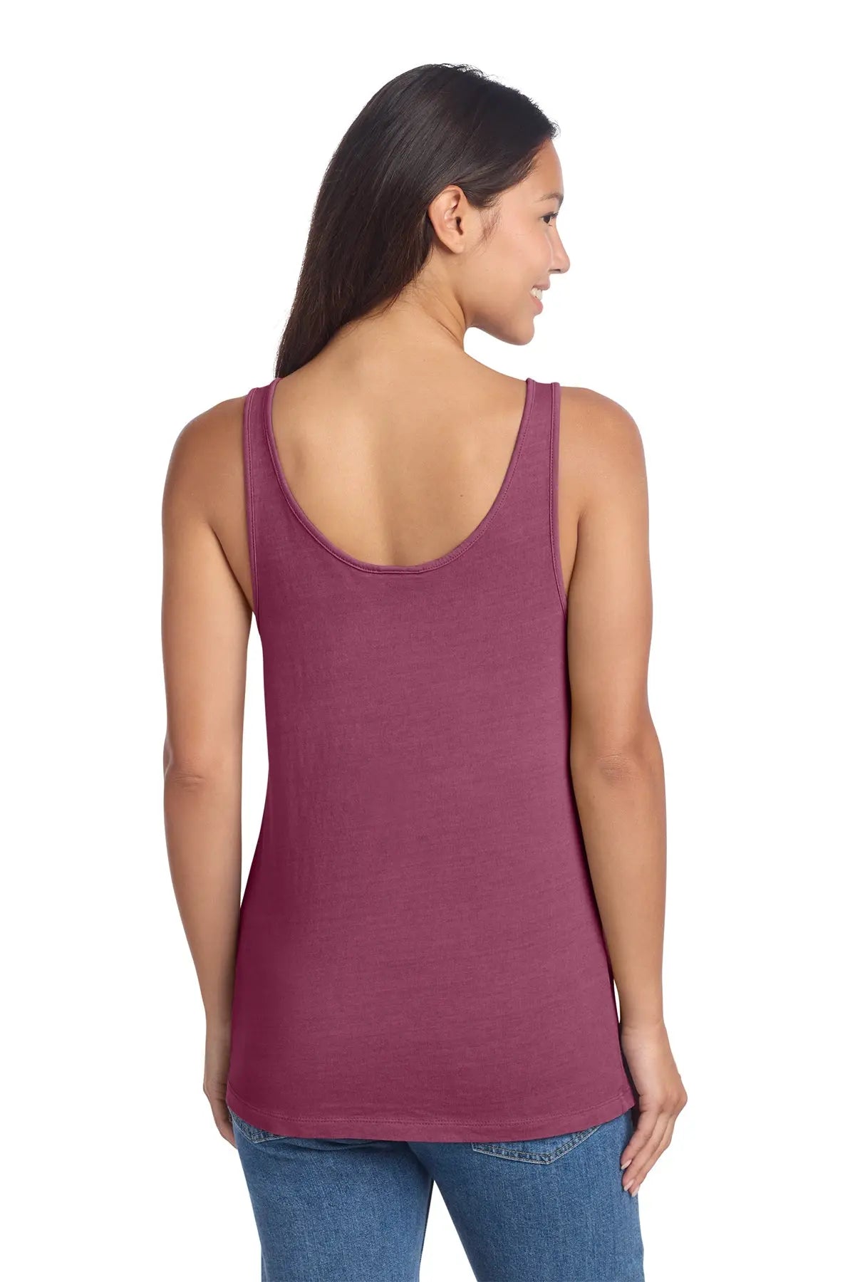 Port & Co™ Women's Beach Wash® Garment-Dyed Tank #LPC099TT Game Over Merch