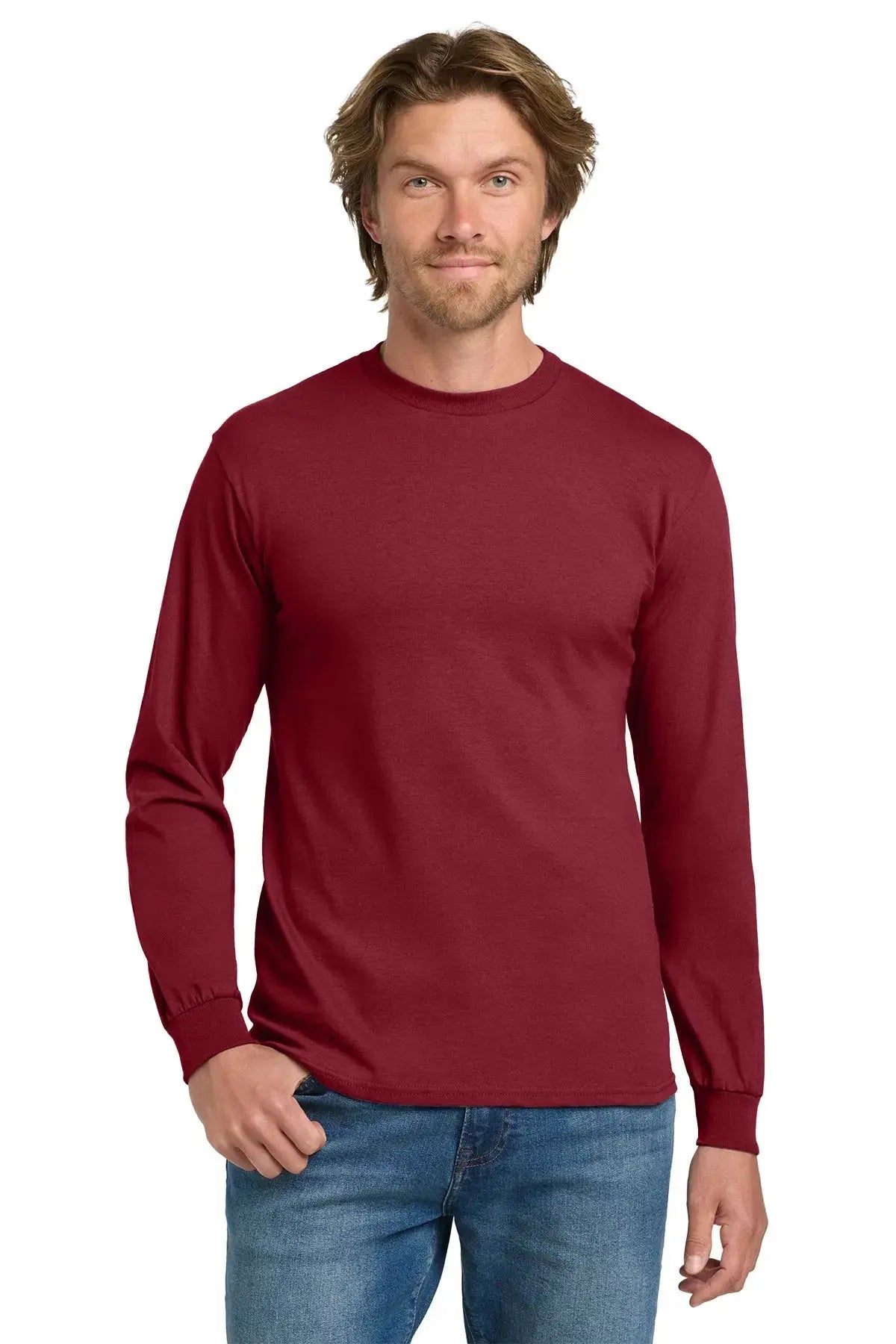 Gildan® Heavy Cotton™ 100% Cotton Long Sleeve T-Shirt #5400 Game Over Merch