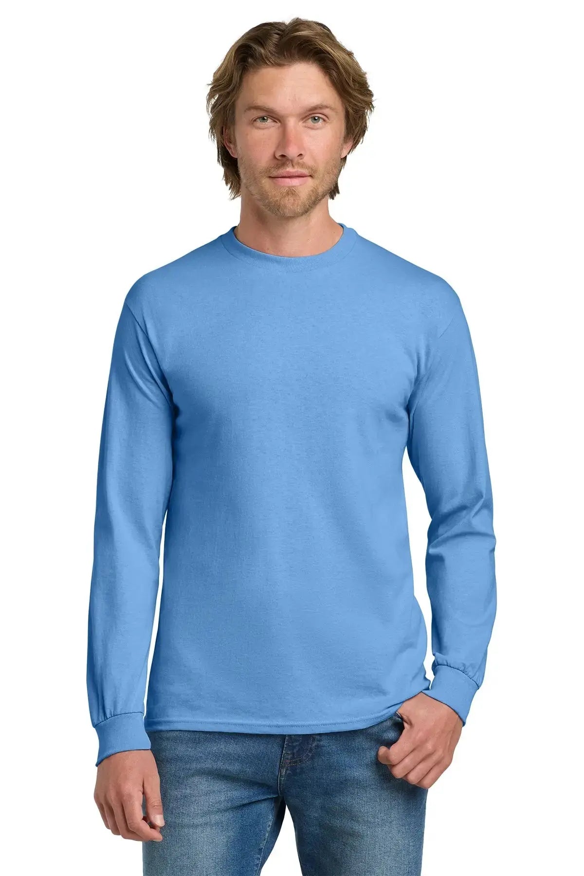 Gildan® Heavy Cotton™ 100% Cotton Long Sleeve T-Shirt #5400 Game Over Merch