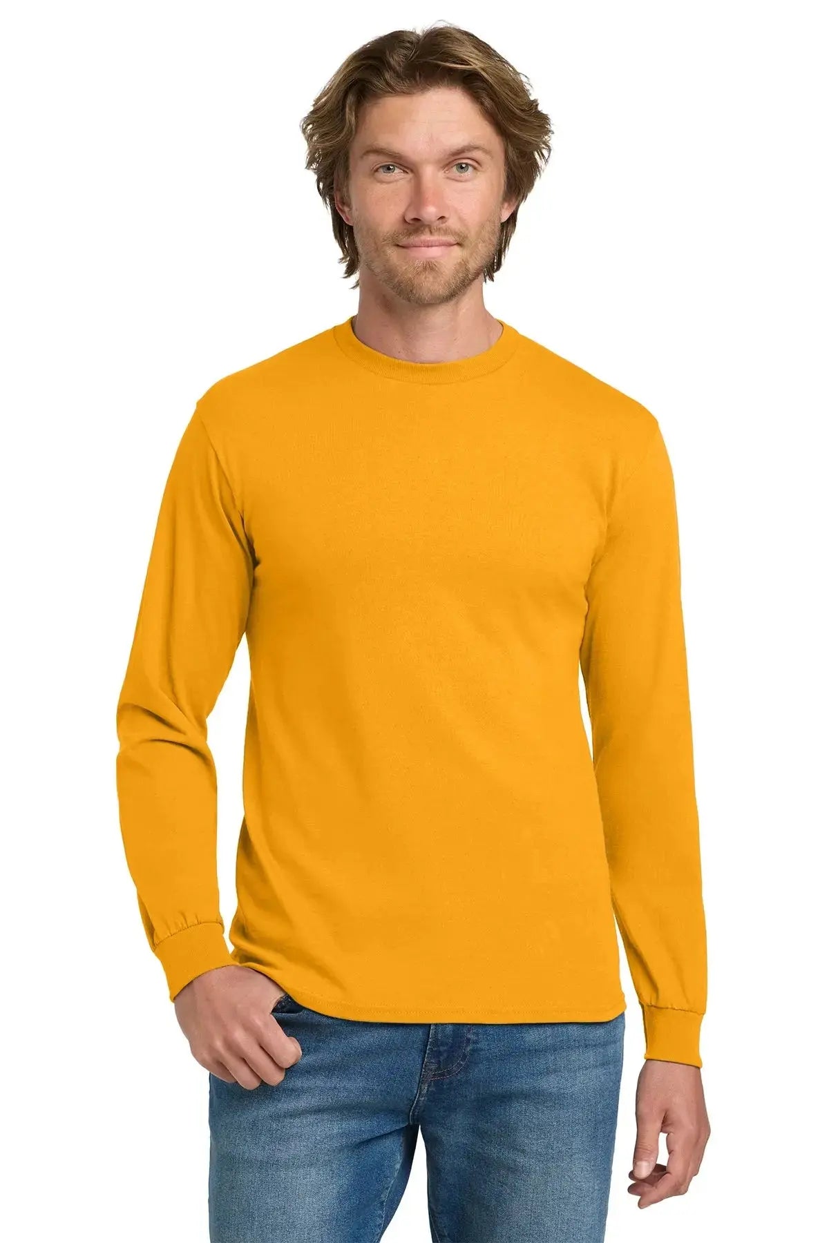 Gildan® Heavy Cotton™ 100% Cotton Long Sleeve T-Shirt #5400 Game Over Merch