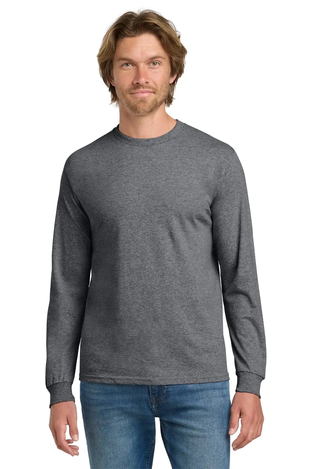 Gildan® Heavy Cotton™ 100% Cotton Long Sleeve T-Shirt #5400 Game Over Merch