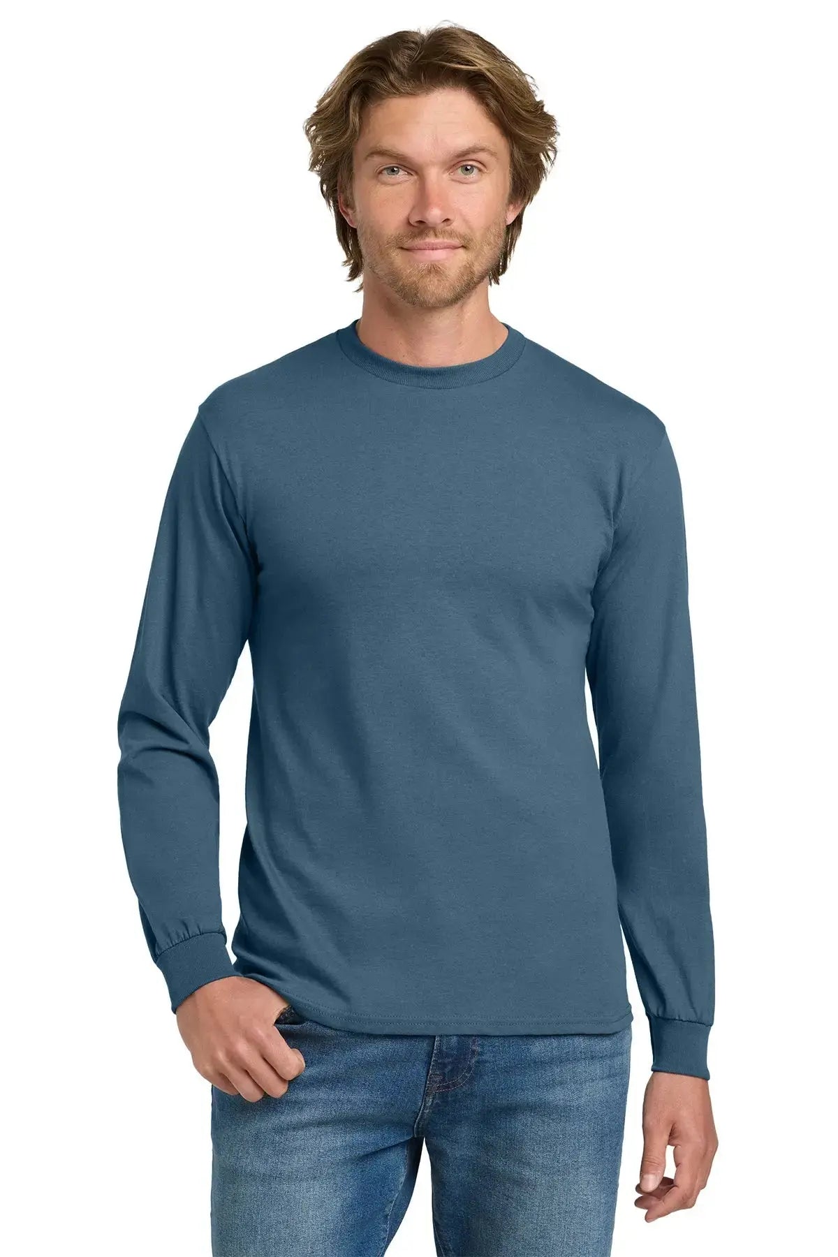 Gildan® Heavy Cotton™ 100% Cotton Long Sleeve T-Shirt #5400 Game Over Merch
