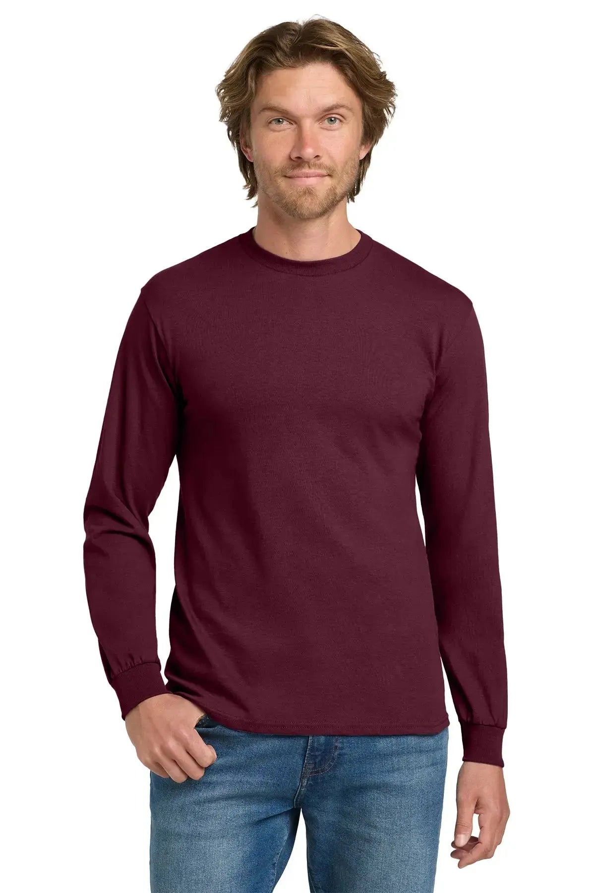 Gildan® Heavy Cotton™ 100% Cotton Long Sleeve T-Shirt #5400 Game Over Merch
