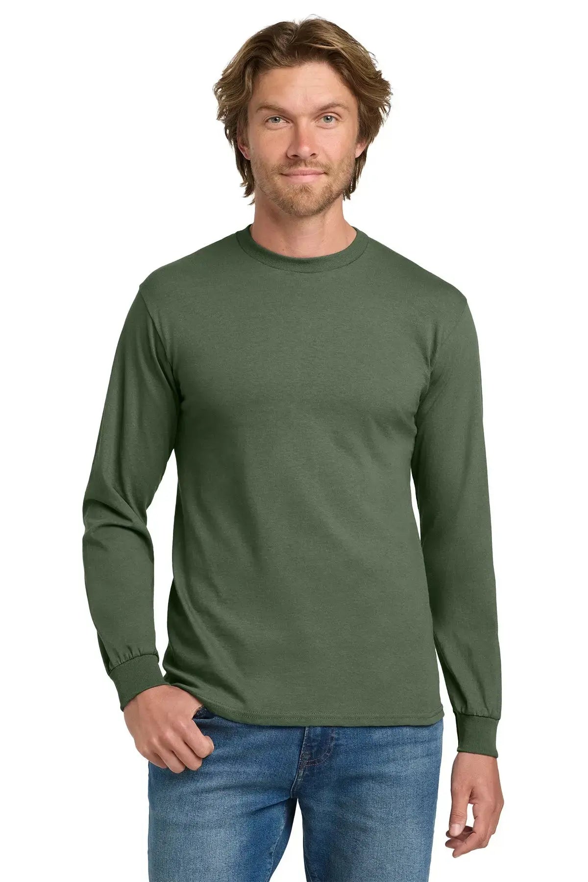 Gildan® Heavy Cotton™ 100% Cotton Long Sleeve T-Shirt #5400 Game Over Merch