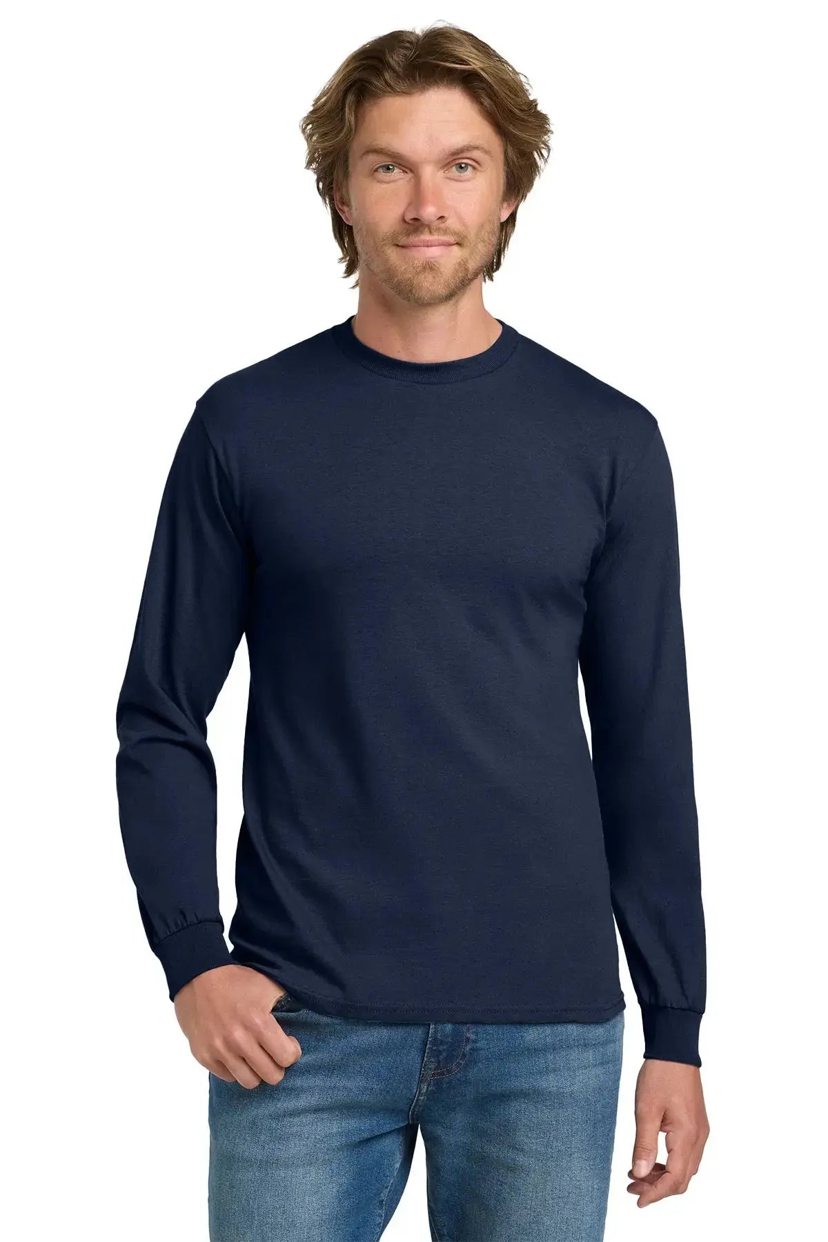 Gildan® Heavy Cotton™ 100% Cotton Long Sleeve T-Shirt #5400 Game Over Merch