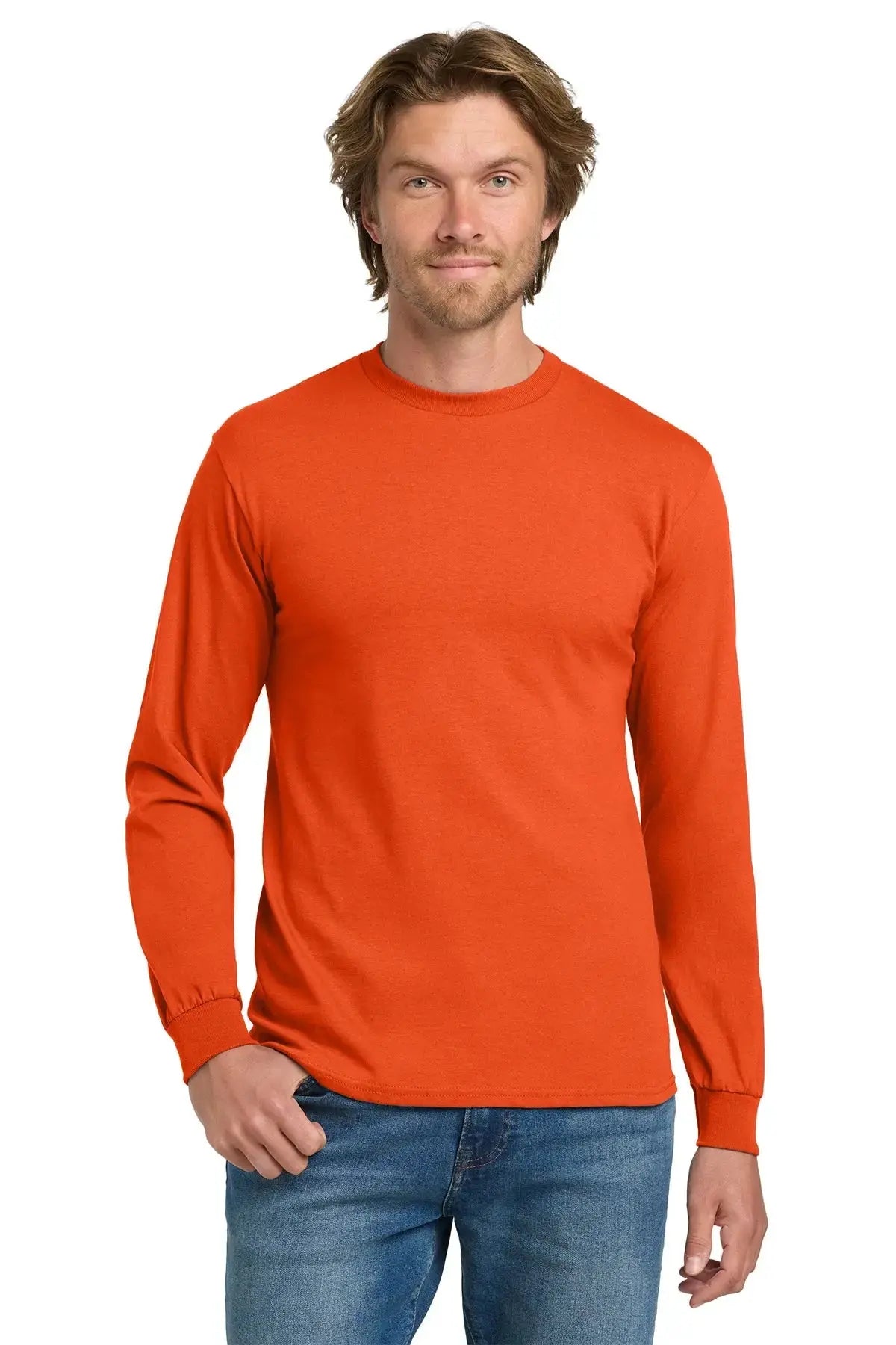 Gildan® Heavy Cotton™ 100% Cotton Long Sleeve T-Shirt #5400 Game Over Merch