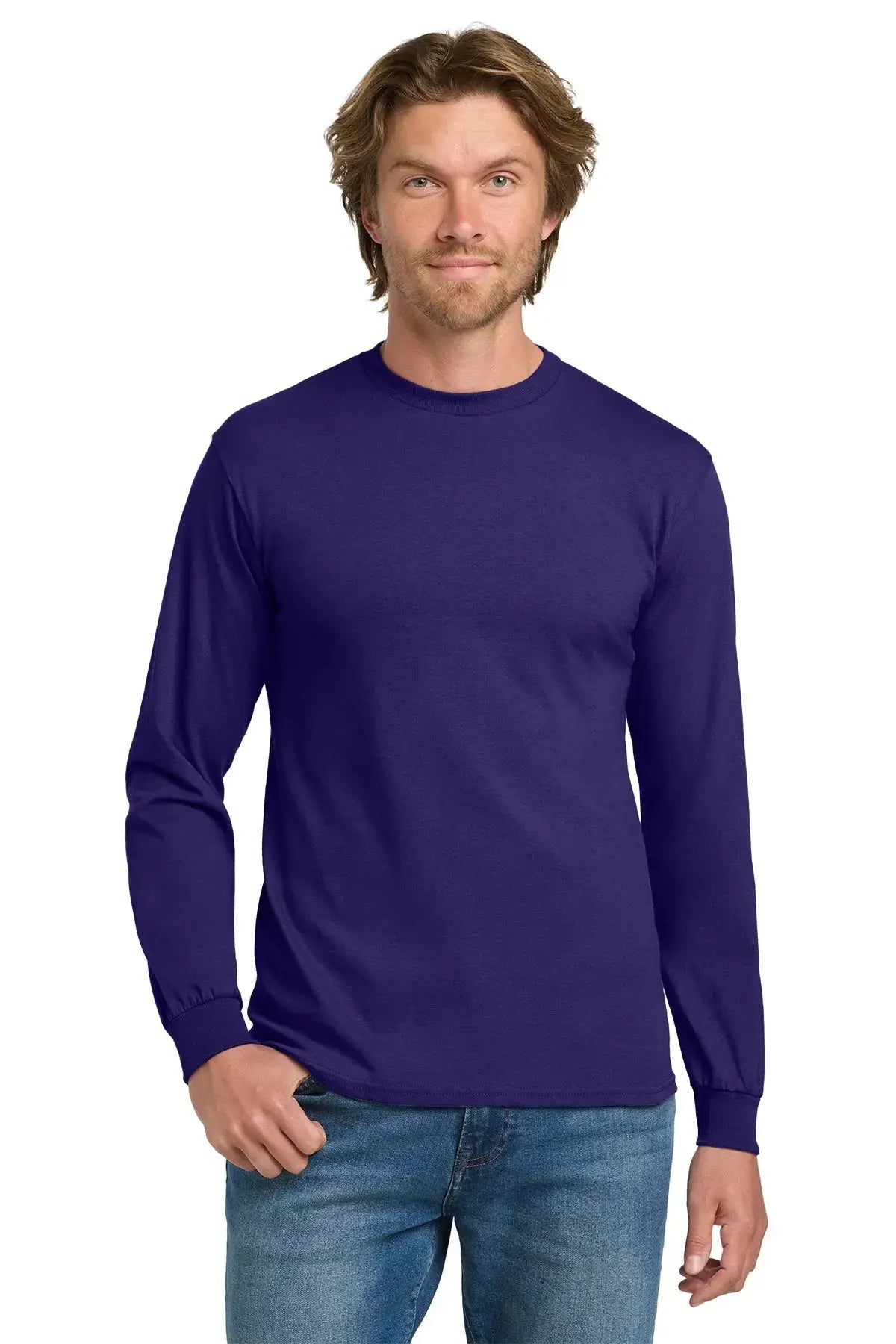 Gildan® Heavy Cotton™ 100% Cotton Long Sleeve T-Shirt #5400 Game Over Merch