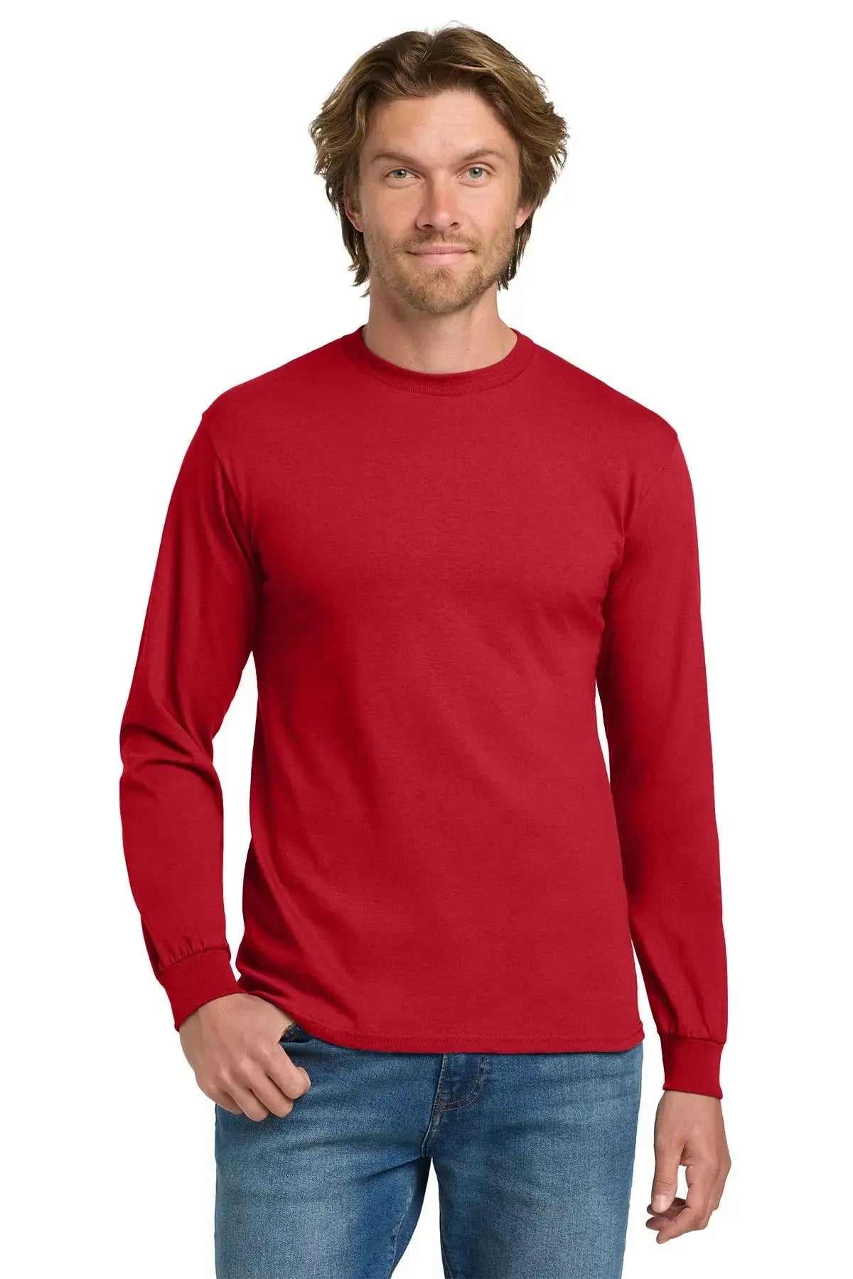 Gildan® Heavy Cotton™ 100% Cotton Long Sleeve T-Shirt #5400 Game Over Merch