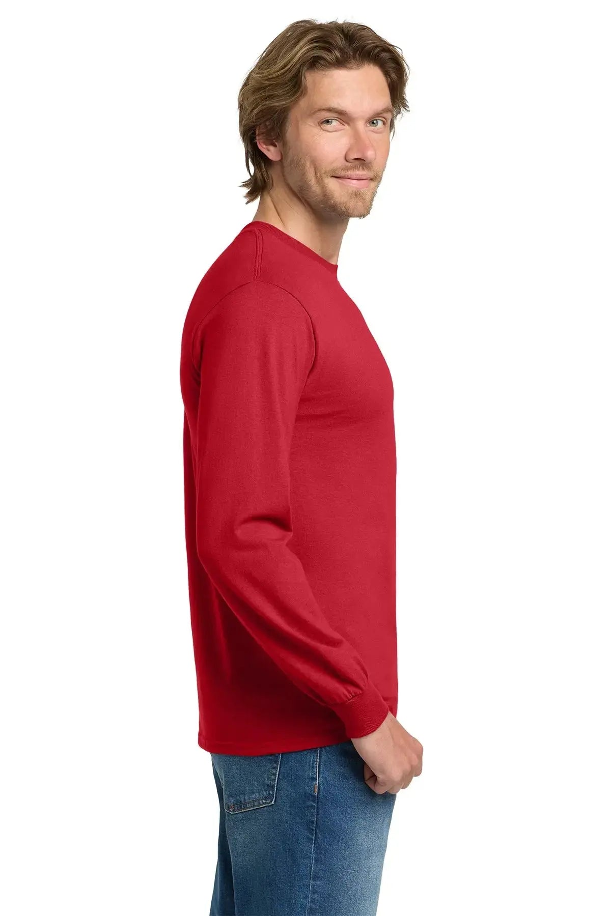 Gildan® Heavy Cotton™ 100% Cotton Long Sleeve T-Shirt #5400 Game Over Merch