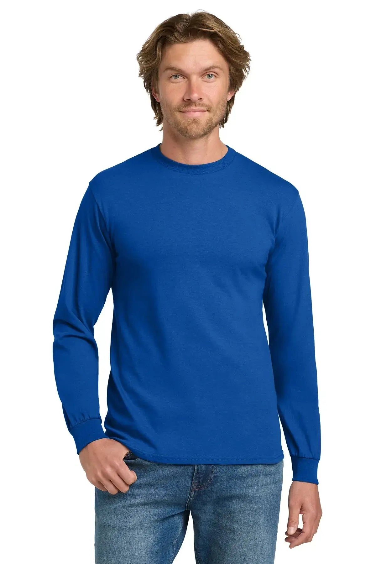 Gildan® Heavy Cotton™ 100% Cotton Long Sleeve T-Shirt #5400 Game Over Merch