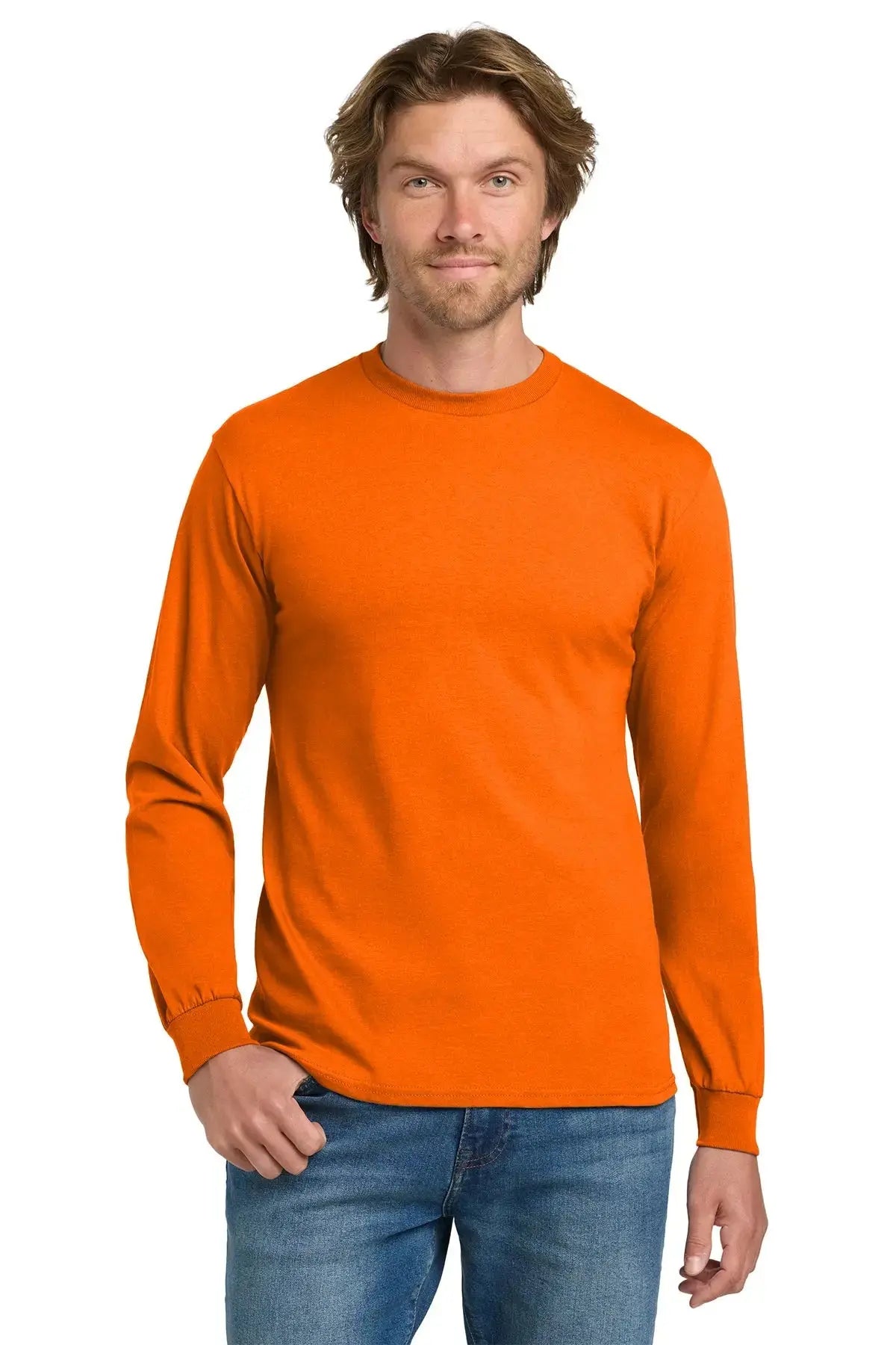 Gildan® Heavy Cotton™ 100% Cotton Long Sleeve T-Shirt #5400 Game Over Merch
