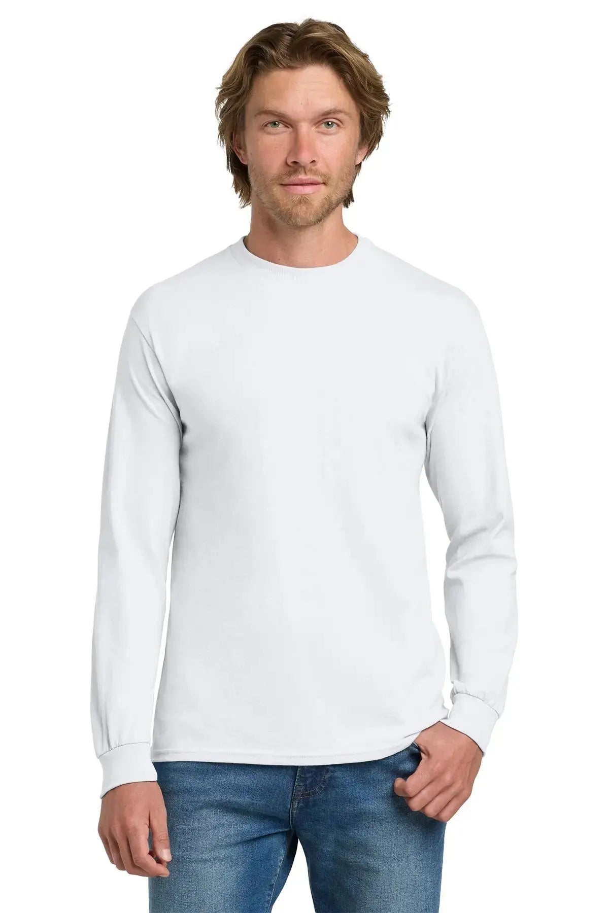 Gildan® Heavy Cotton™ 100% Cotton Long Sleeve T-Shirt #5400 Game Over Merch