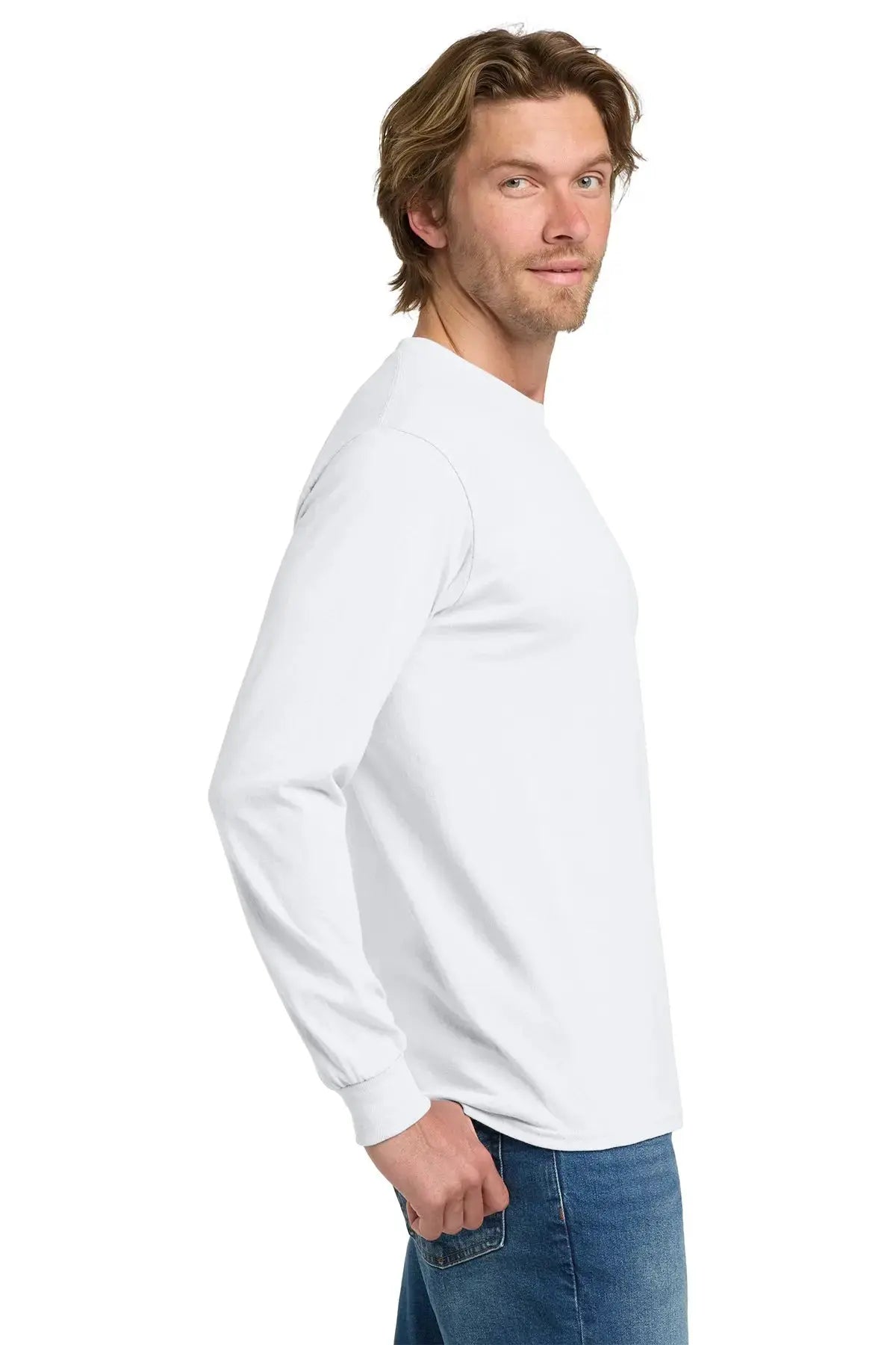Gildan® Heavy Cotton™ 100% Cotton Long Sleeve T-Shirt #5400 Game Over Merch
