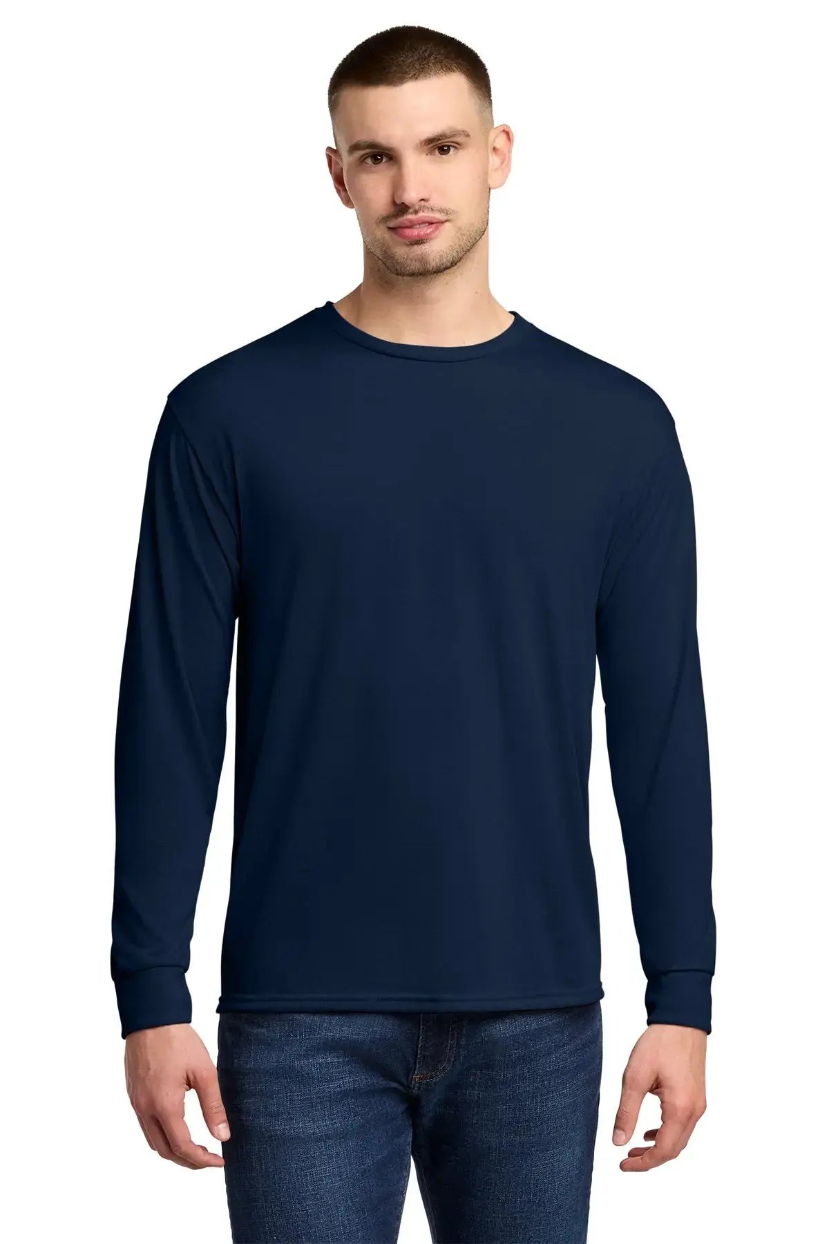 Jerzees® Dri-Power® 100% Polyester Long Sleeve T-Shirt #21LS Game Over Merch