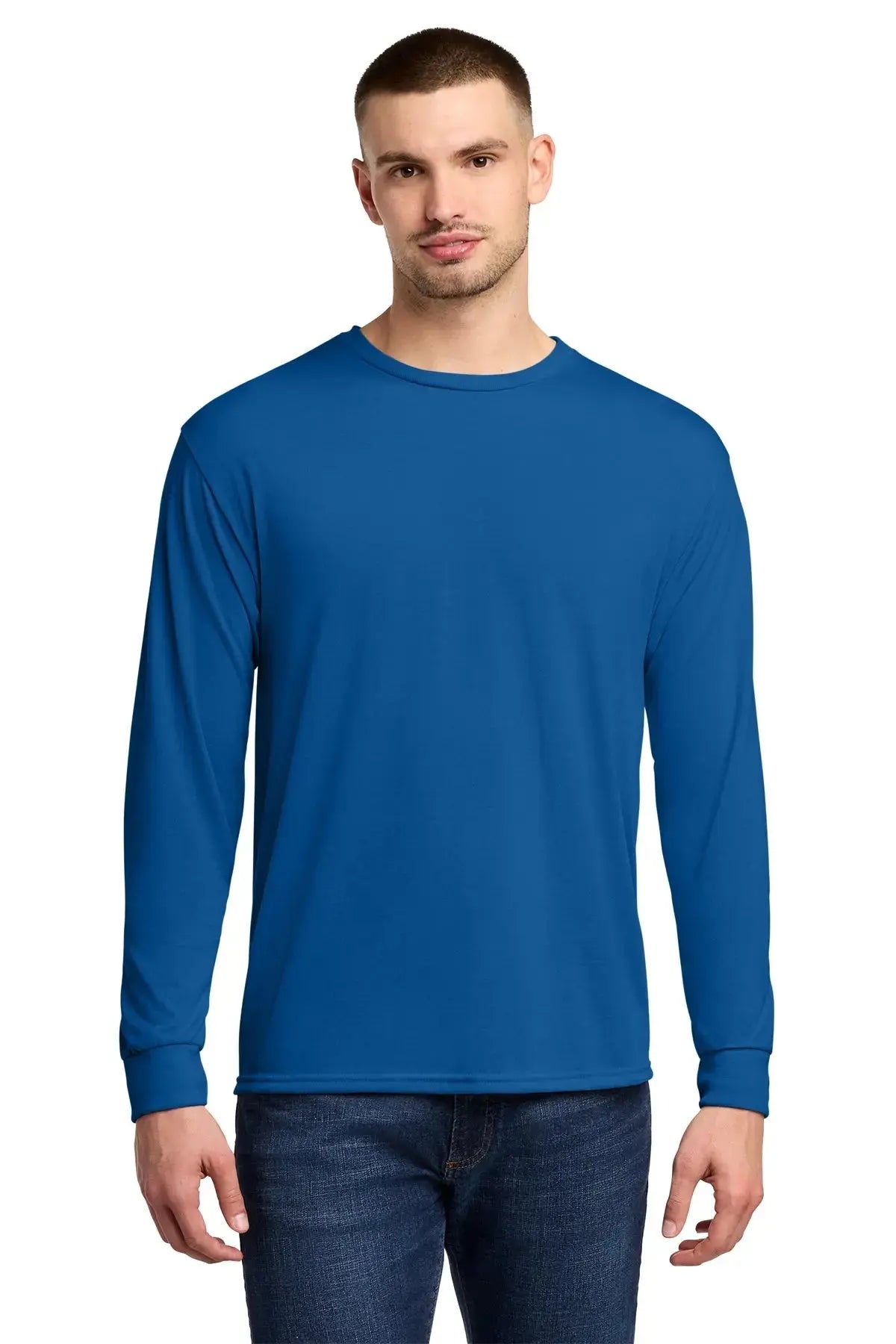 Jerzees® Dri-Power® 100% Polyester Long Sleeve T-Shirt #21LS Game Over Merch