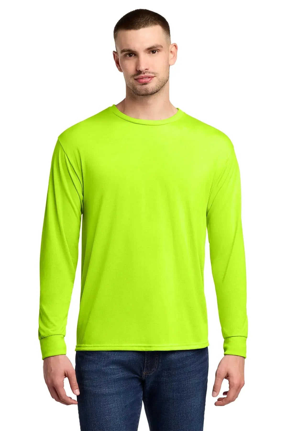 Jerzees® Dri-Power® 100% Polyester Long Sleeve T-Shirt #21LS Game Over Merch
