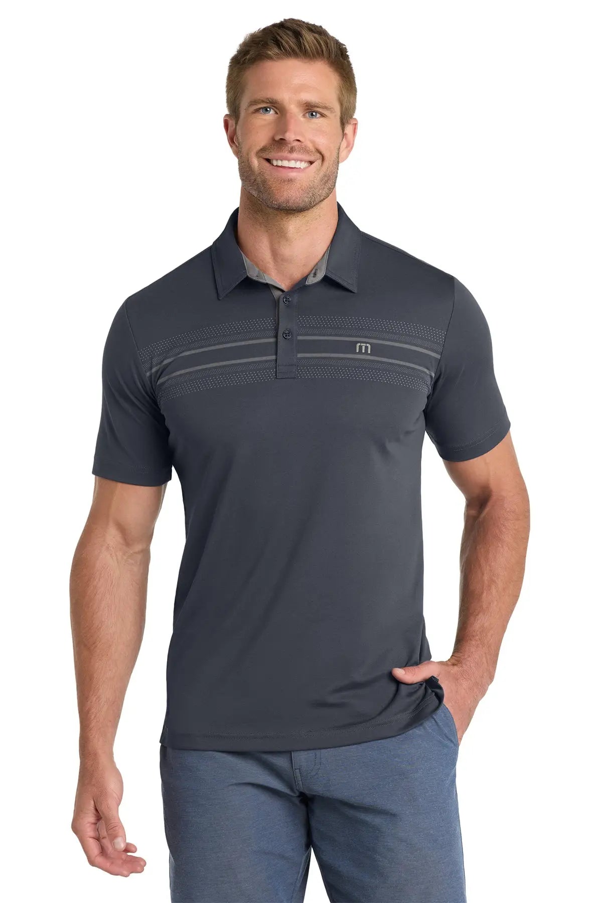 TravisMathew Monterey Chest Stripe Polo #TM1MW450Game Over Merch