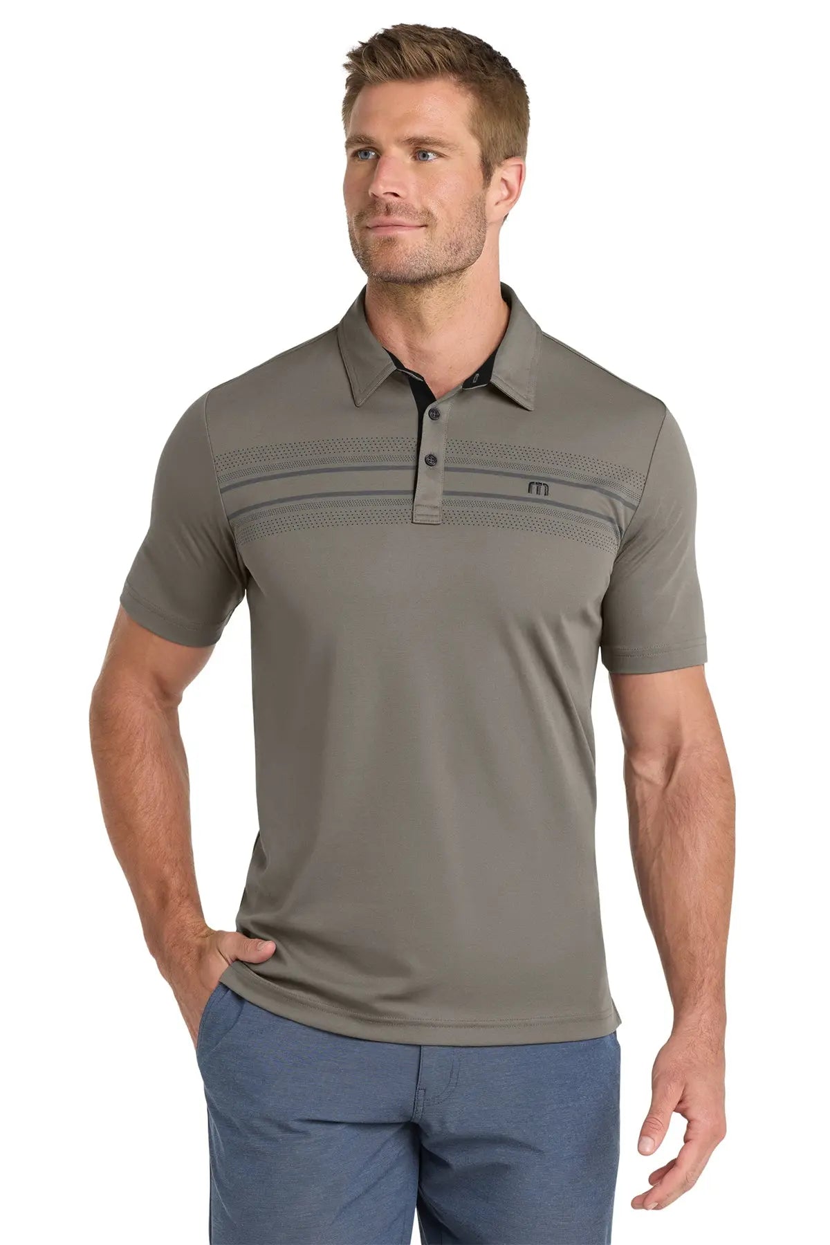 TravisMathew Monterey Chest Stripe Polo #TM1MW450Game Over Merch