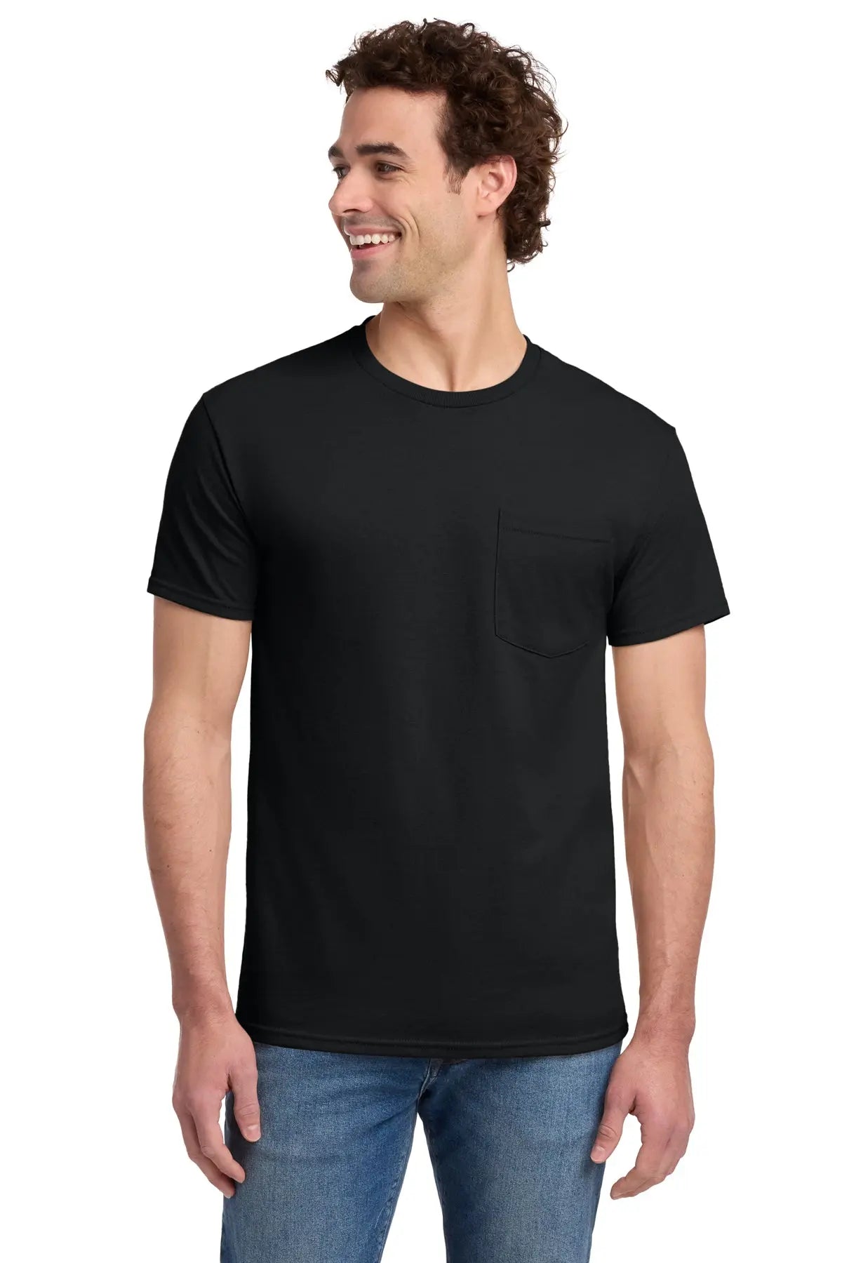 Jerzees® Dri-Power® 50/50 Cotton/Poly Pocket T-Shirt #29MP