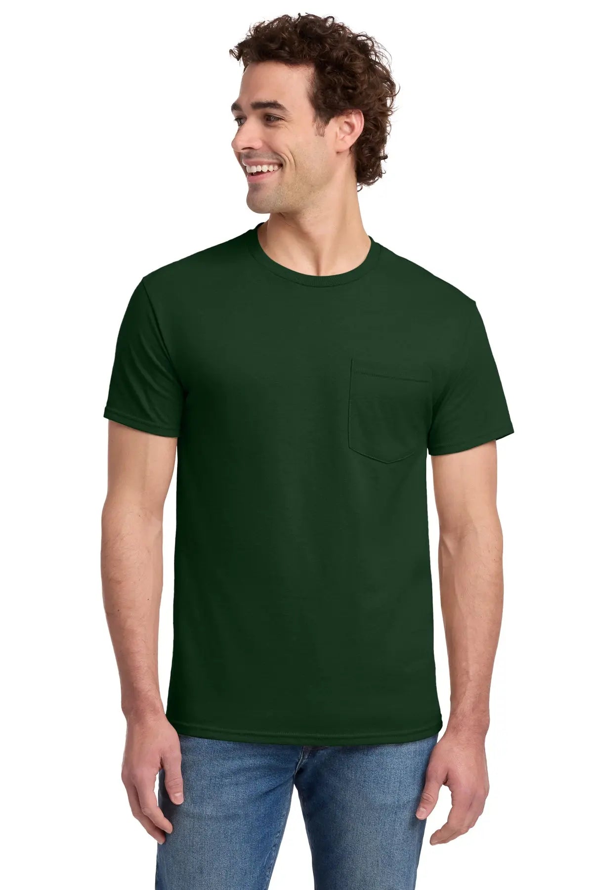 Jerzees® Dri-Power® 50/50 Cotton/Poly Pocket T-Shirt #29MP