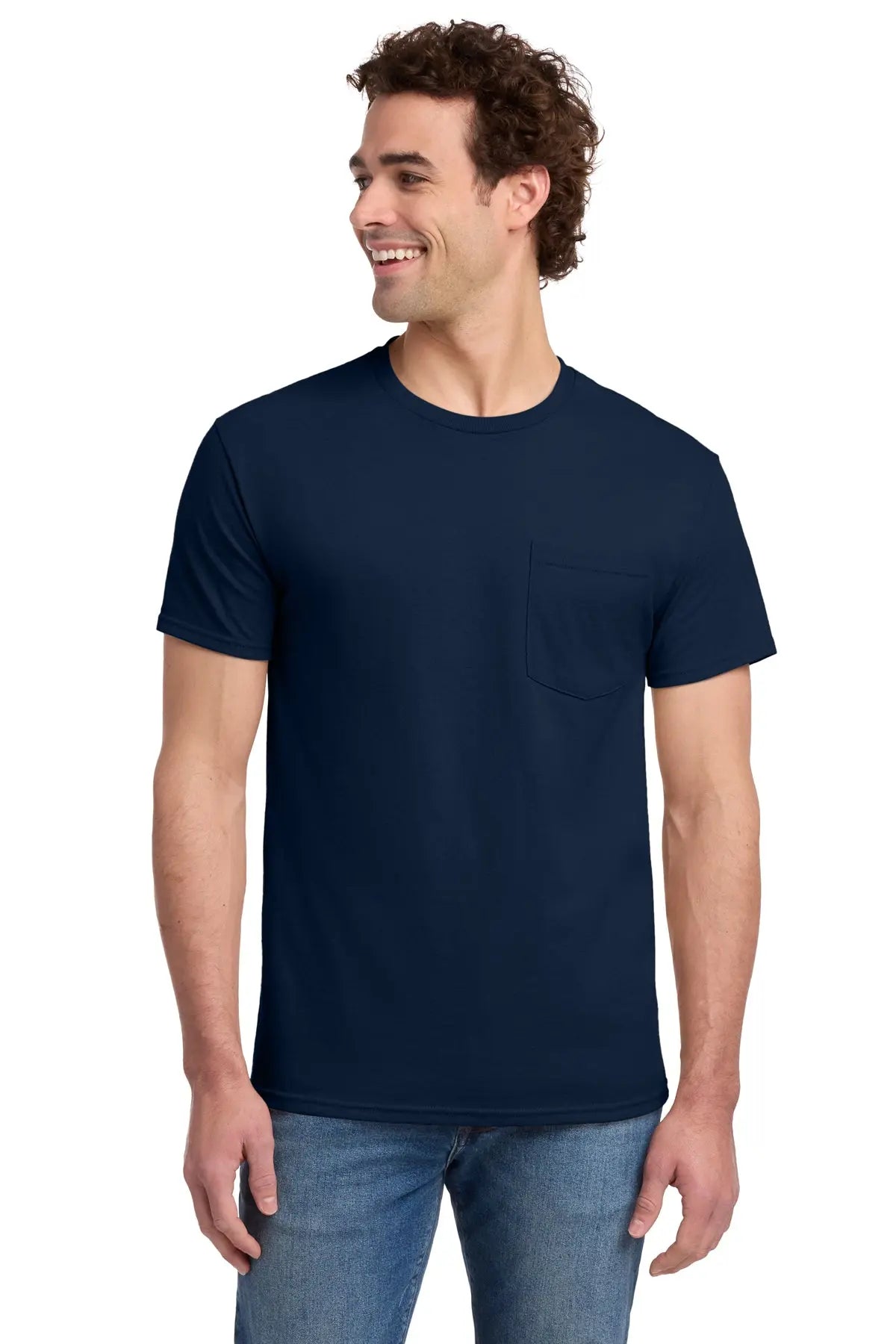 Jerzees® Dri-Power® 50/50 Cotton/Poly Pocket T-Shirt #29MP