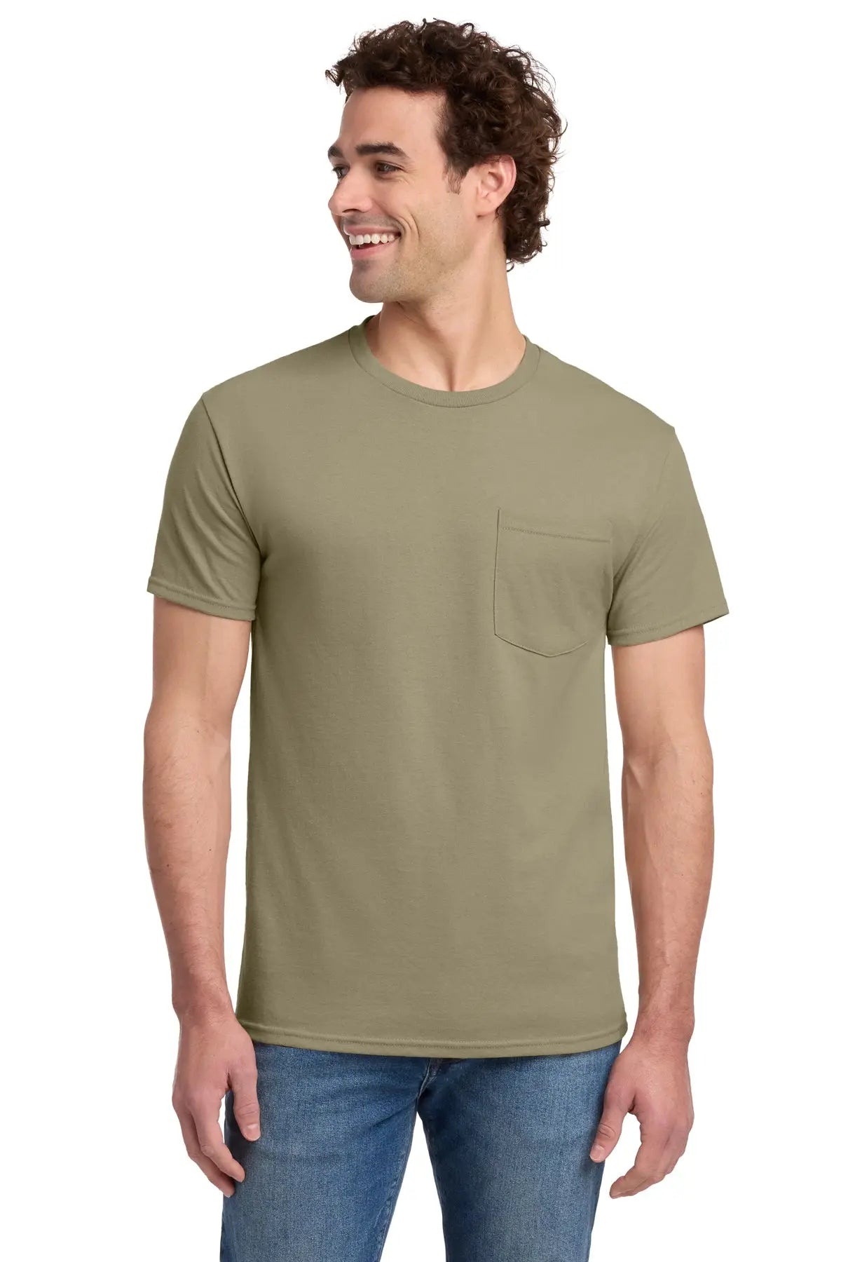 Jerzees® Dri-Power® 50/50 Cotton/Poly Pocket T-Shirt #29MP