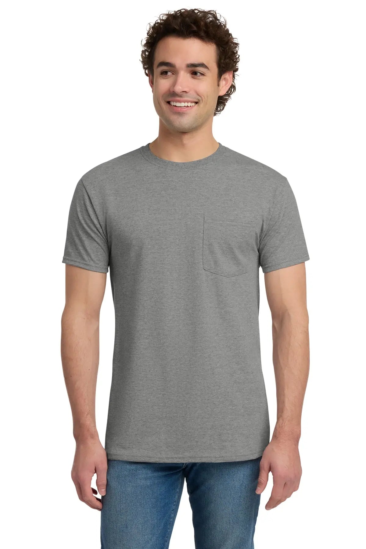 Jerzees® Dri-Power® 50/50 Cotton/Poly Pocket T-Shirt #29MP