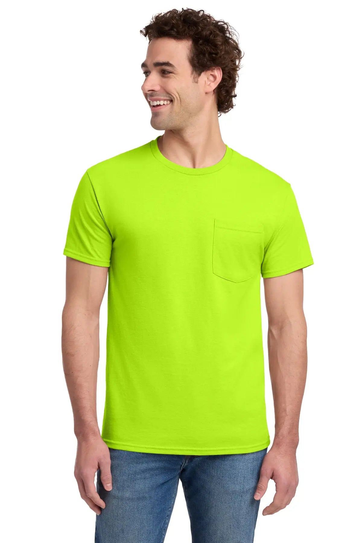 Jerzees® Dri-Power® 50/50 Cotton/Poly Pocket T-Shirt #29MP