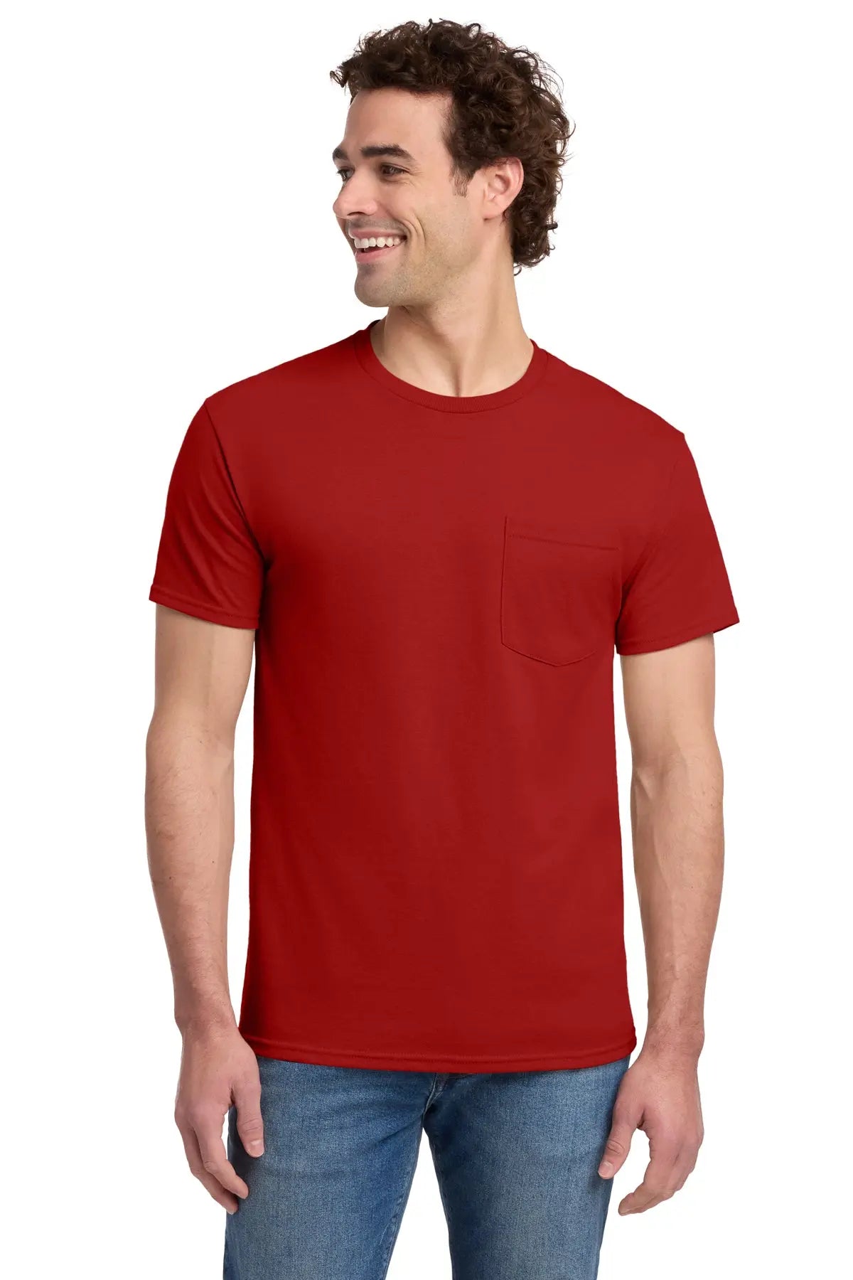 Jerzees® Dri-Power® 50/50 Cotton/Poly Pocket T-Shirt #29MP