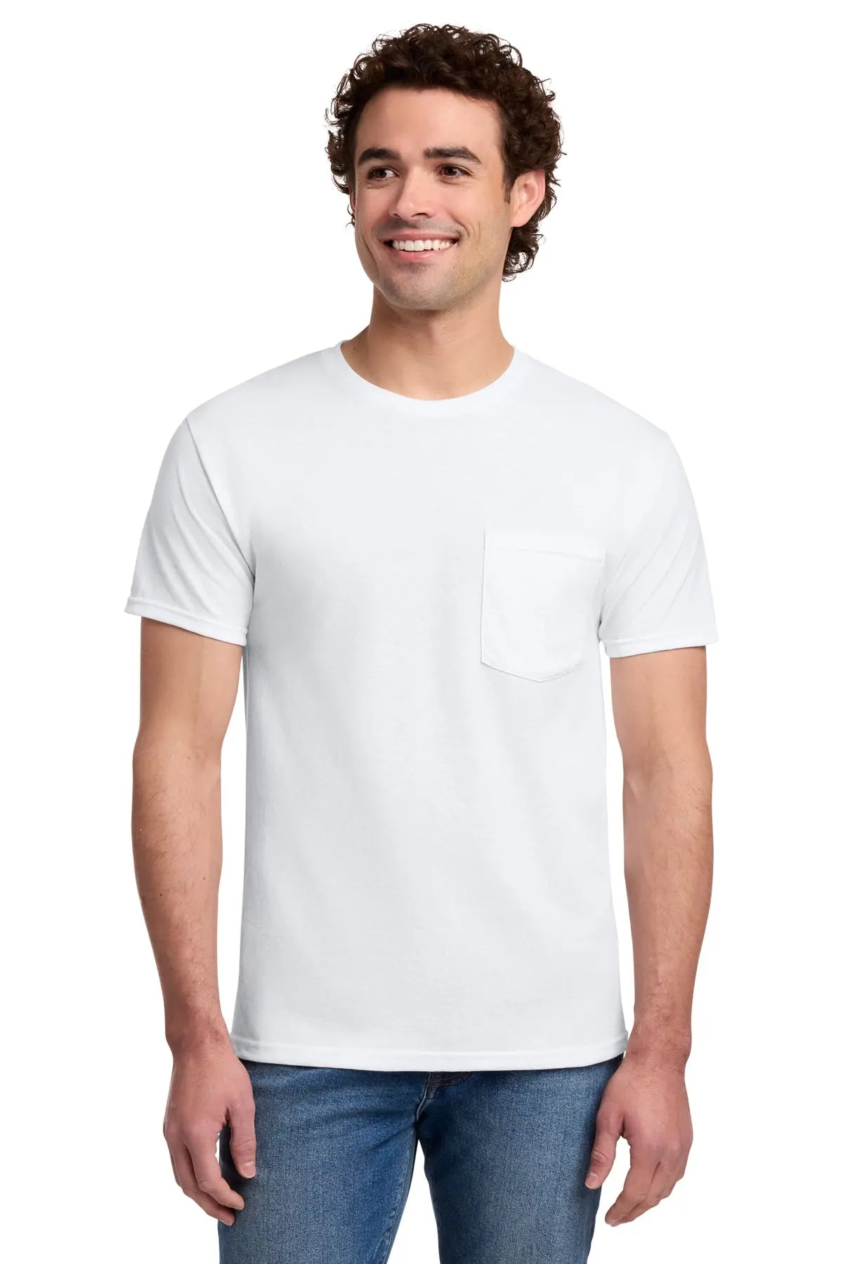 Jerzees® Dri-Power® 50/50 Cotton/Poly Pocket T-Shirt #29MP