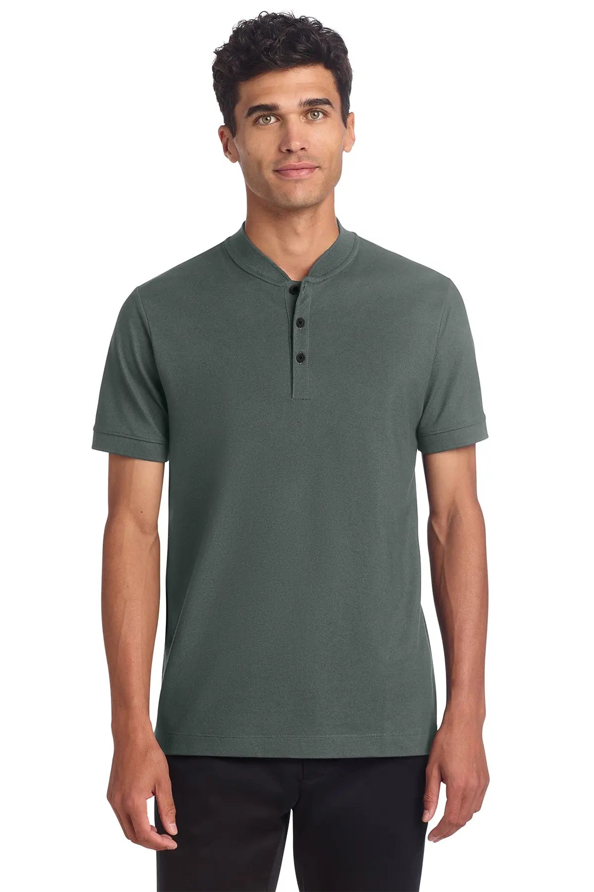 Mercer+Mettle® Stretch Pique Henley #MM1008Game Over Merch